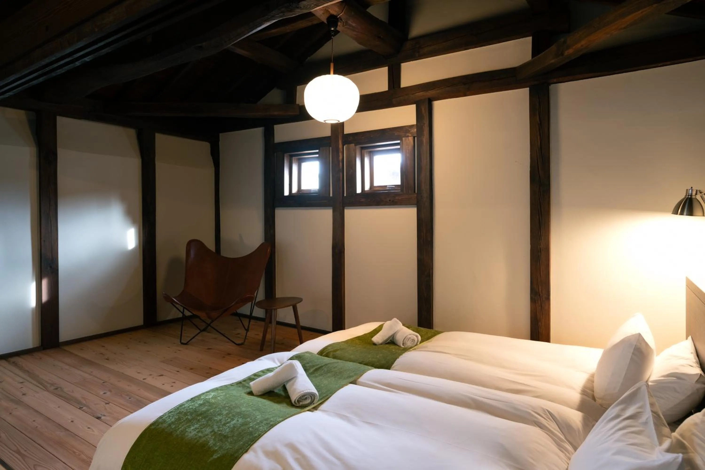 Photo of the whole room, Bed in Nunoya Ryokan