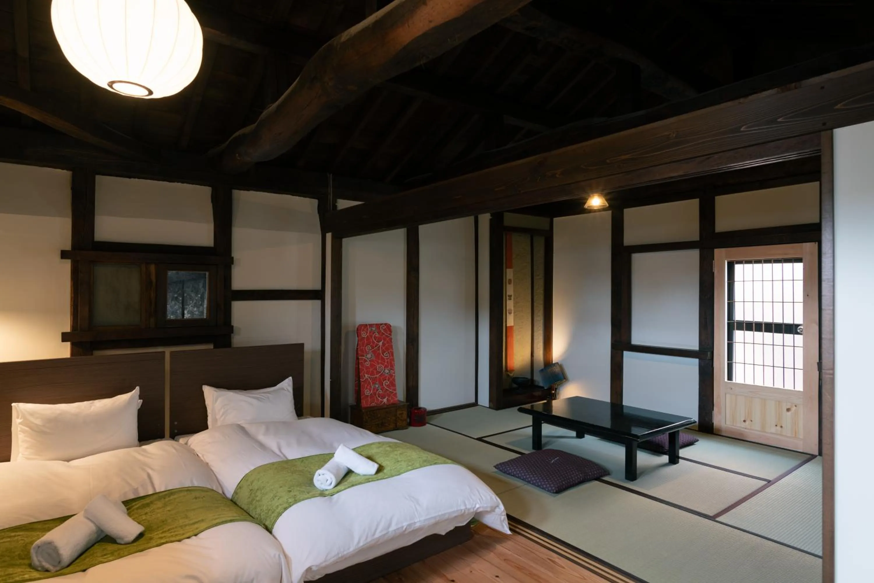 Photo of the whole room, Bed in Nunoya Ryokan