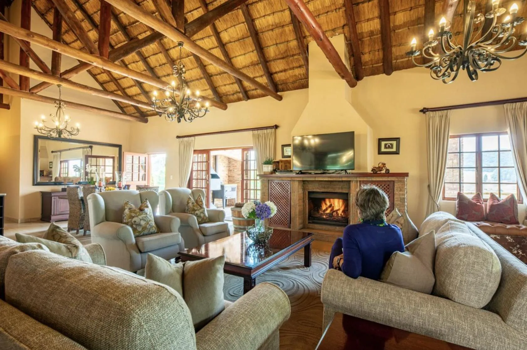 Seating area in Whispering Waters