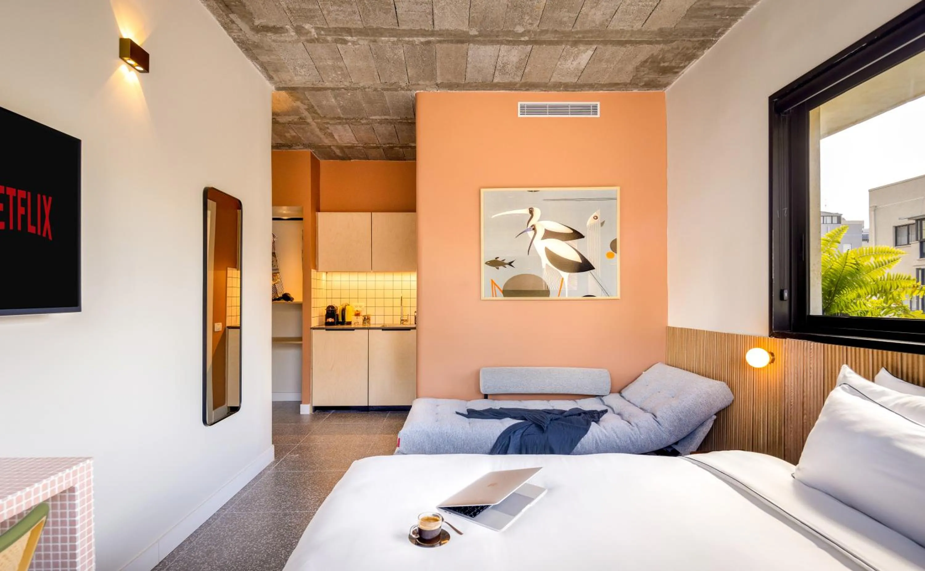 Bedroom, Bed in Savanna - by Loginn Tel-Avivian hotels