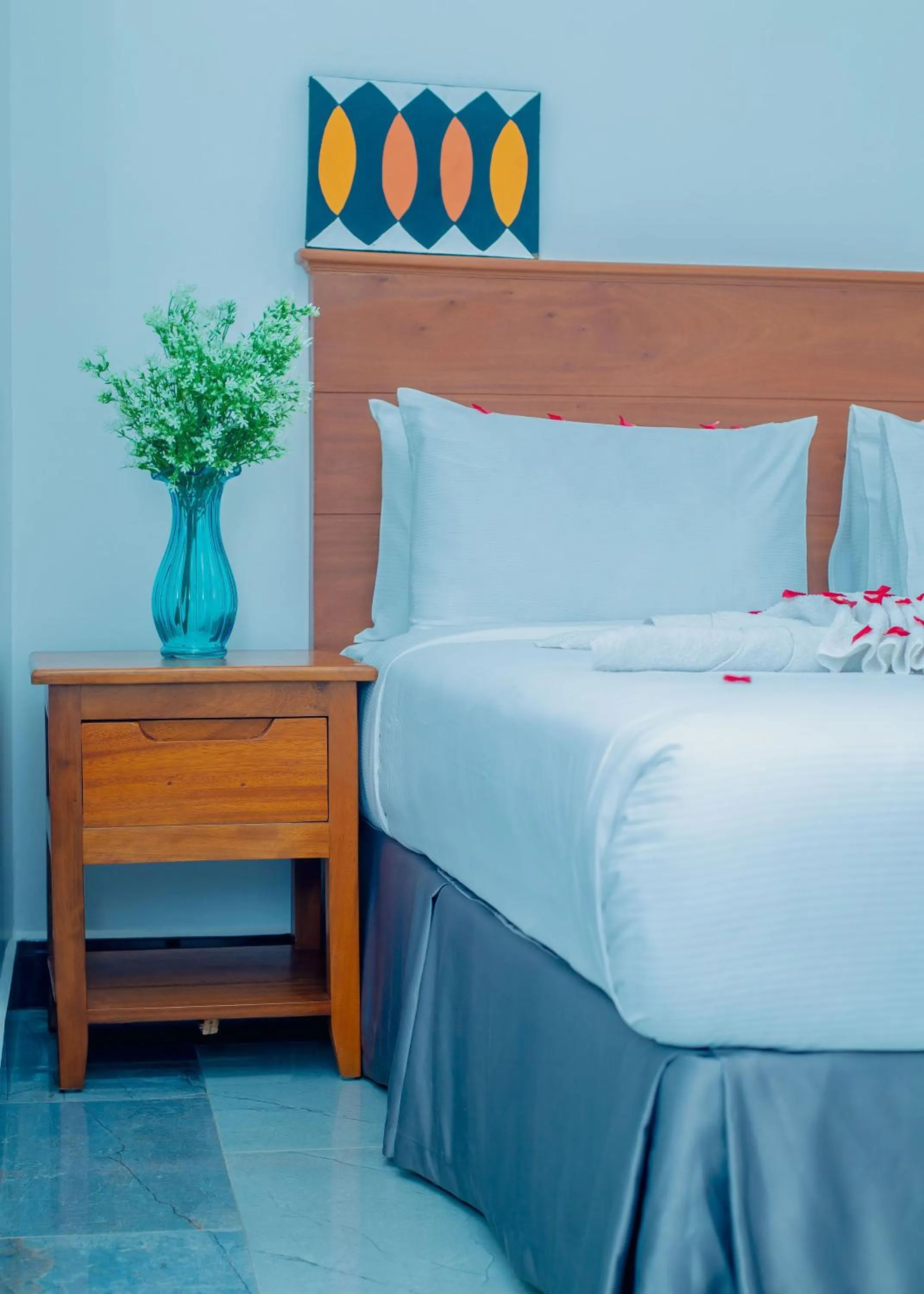 Bed in Teranga Lodge and Restaurant