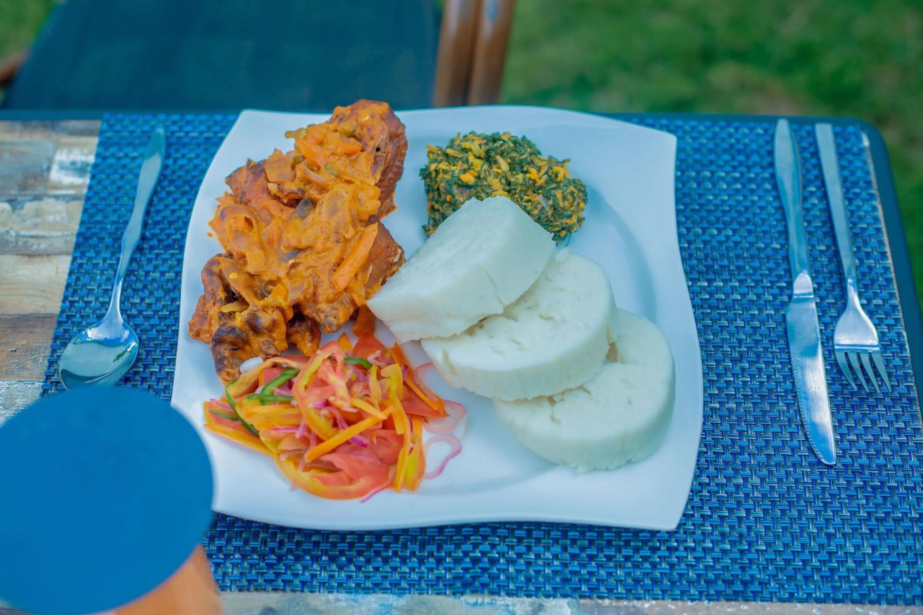 Food and drinks in Teranga Lodge and Restaurant