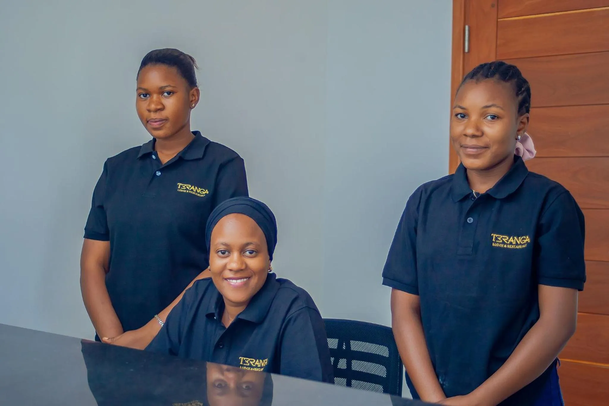 Staff in Teranga Lodge and Restaurant