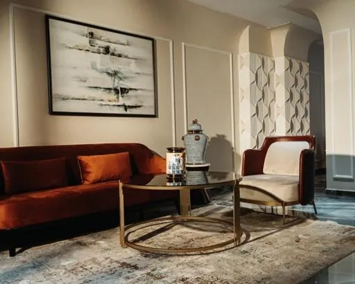 Seating area in City Hotel by Waves