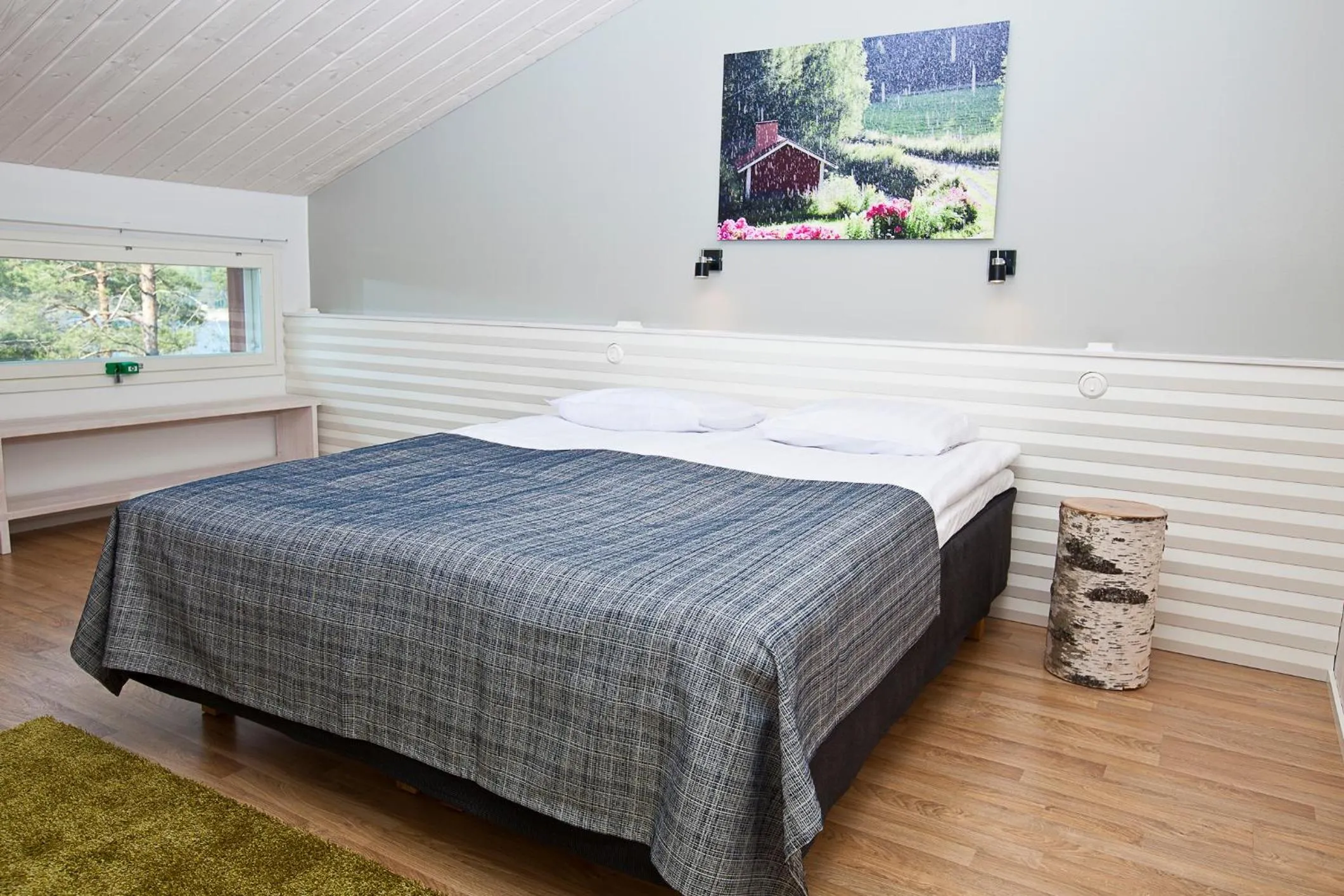Bed in Santalahti Resort Cottages & Villas