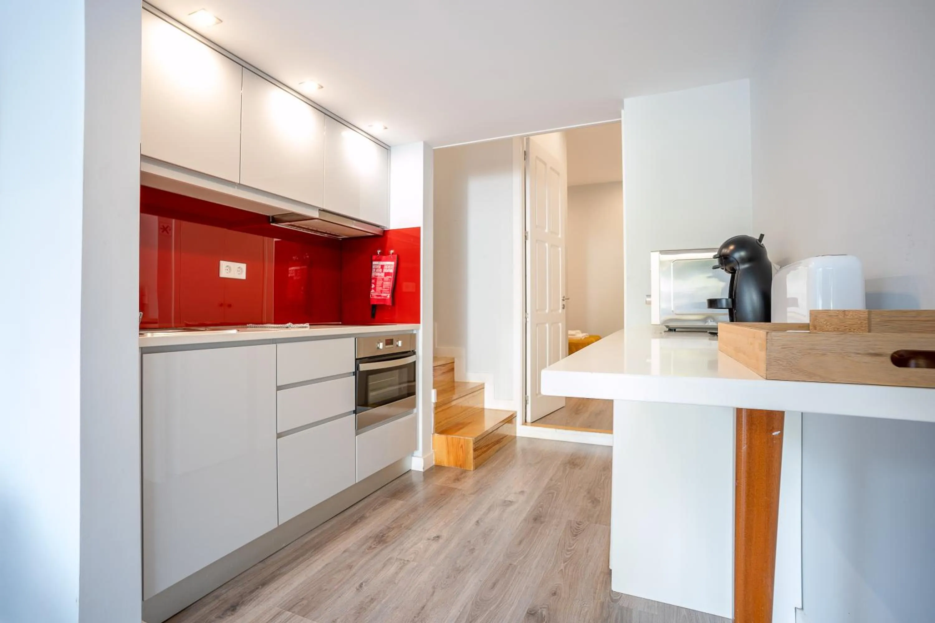 Kitchen or kitchenette in Oporto Trendy Apartments