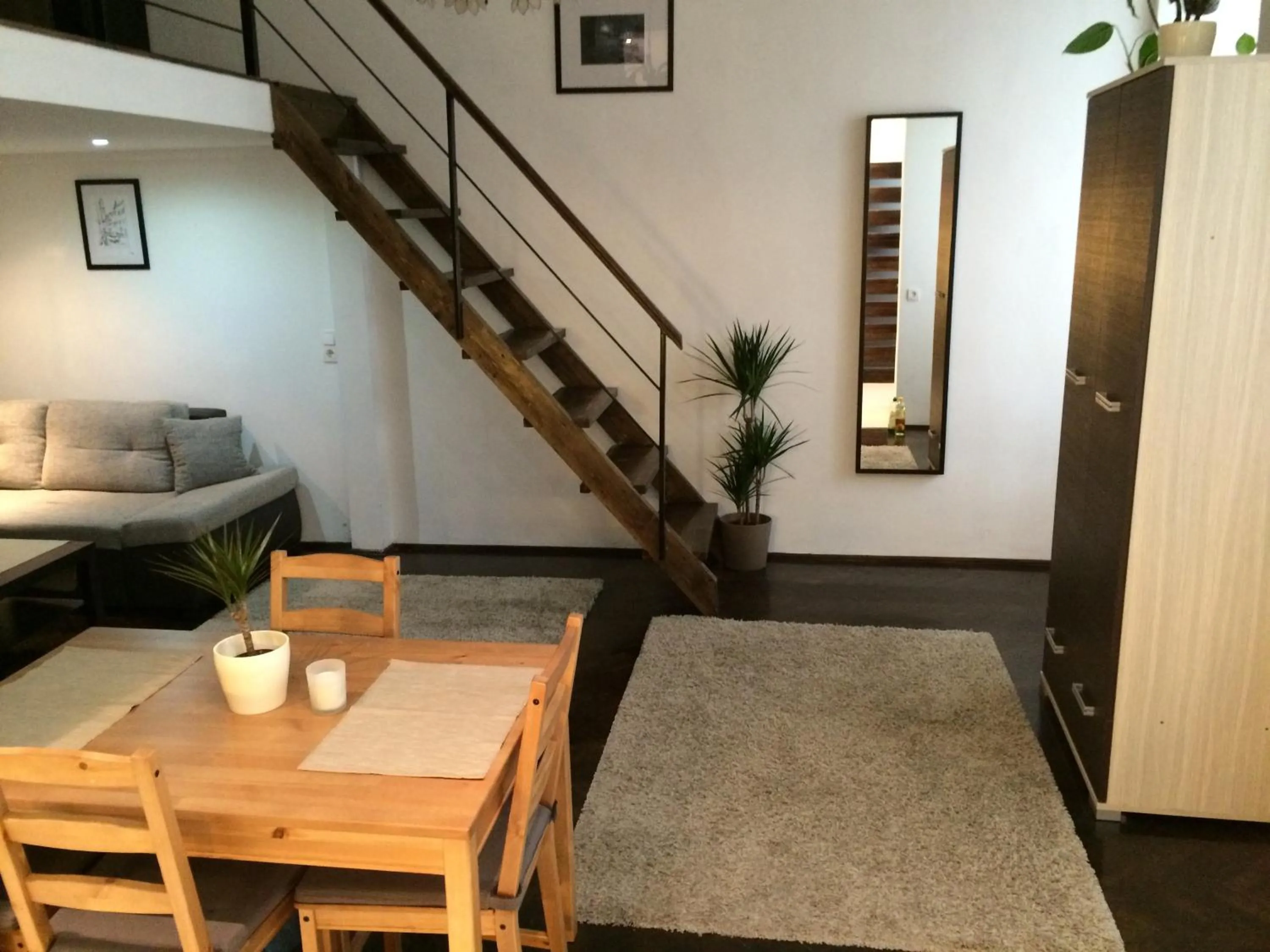 Living room in Central King Apartment