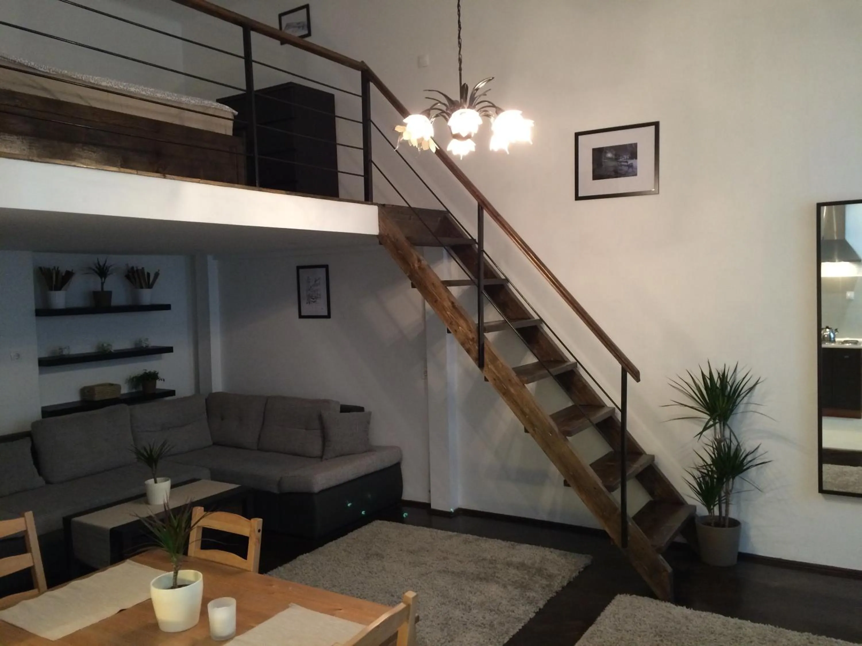 Living room in Central King Apartment
