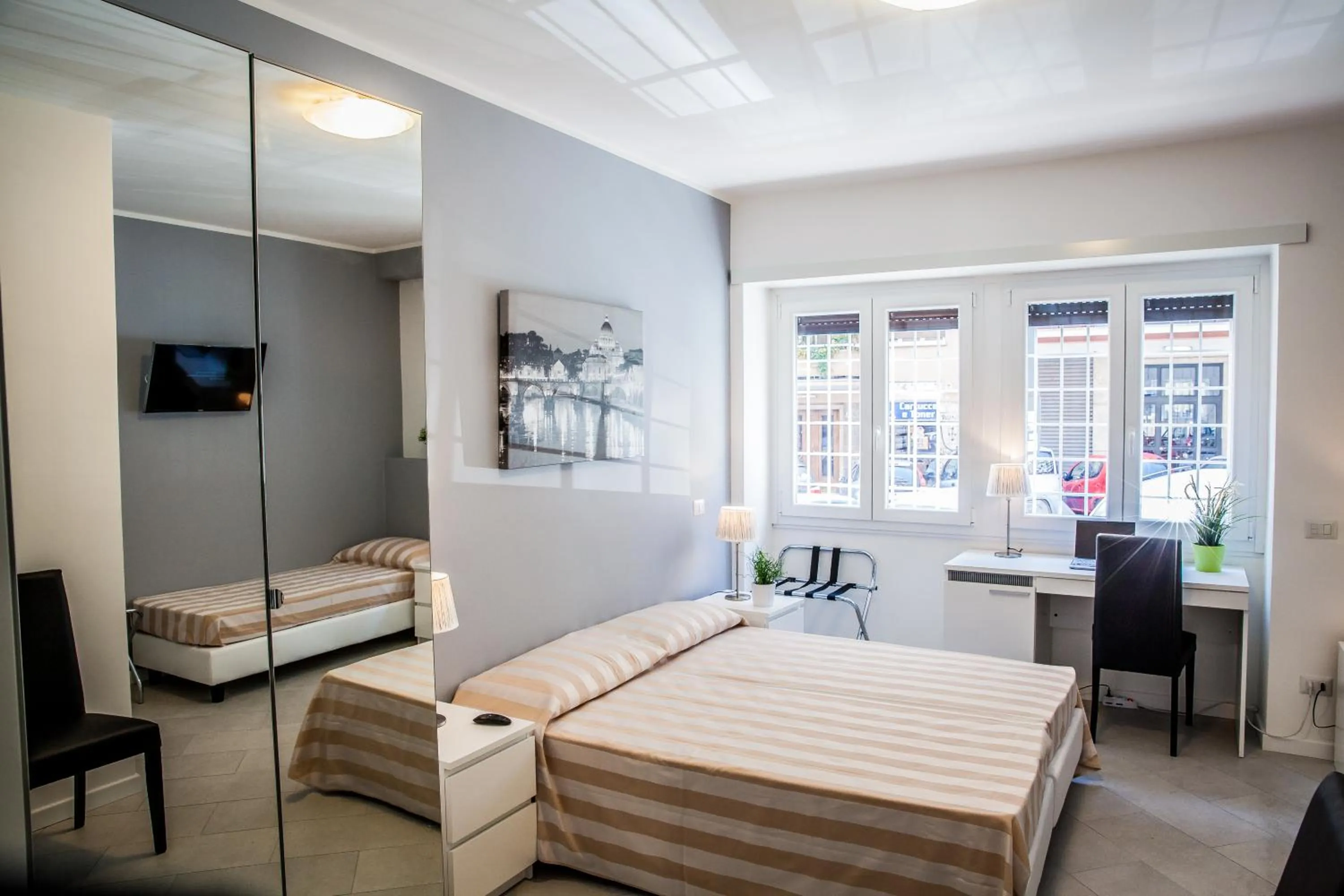 Bed in Vatican Rooms Holiday in Rome