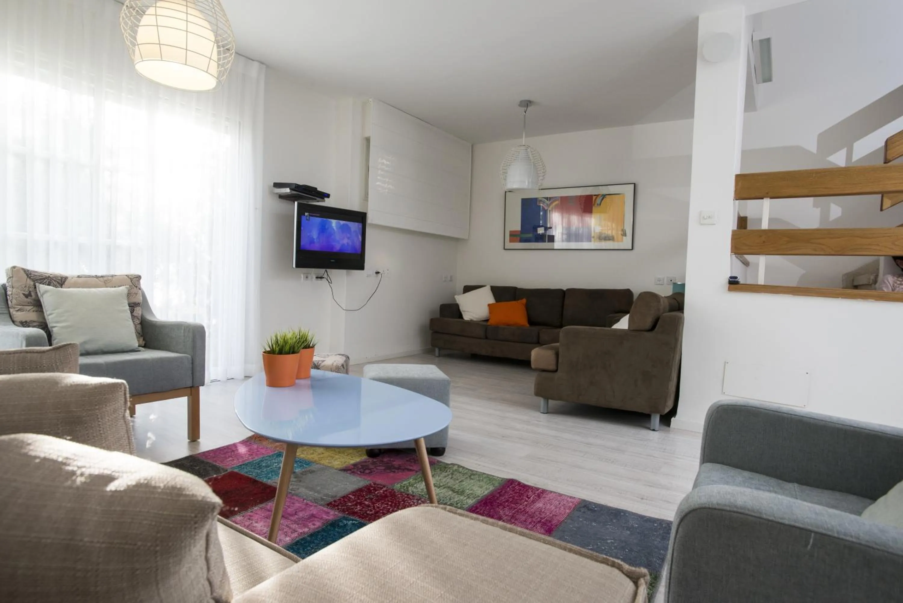 TV and multimedia in Eshkol Housing Haifa - Luxury Villa Panoramic Sea View חיפה כרמל