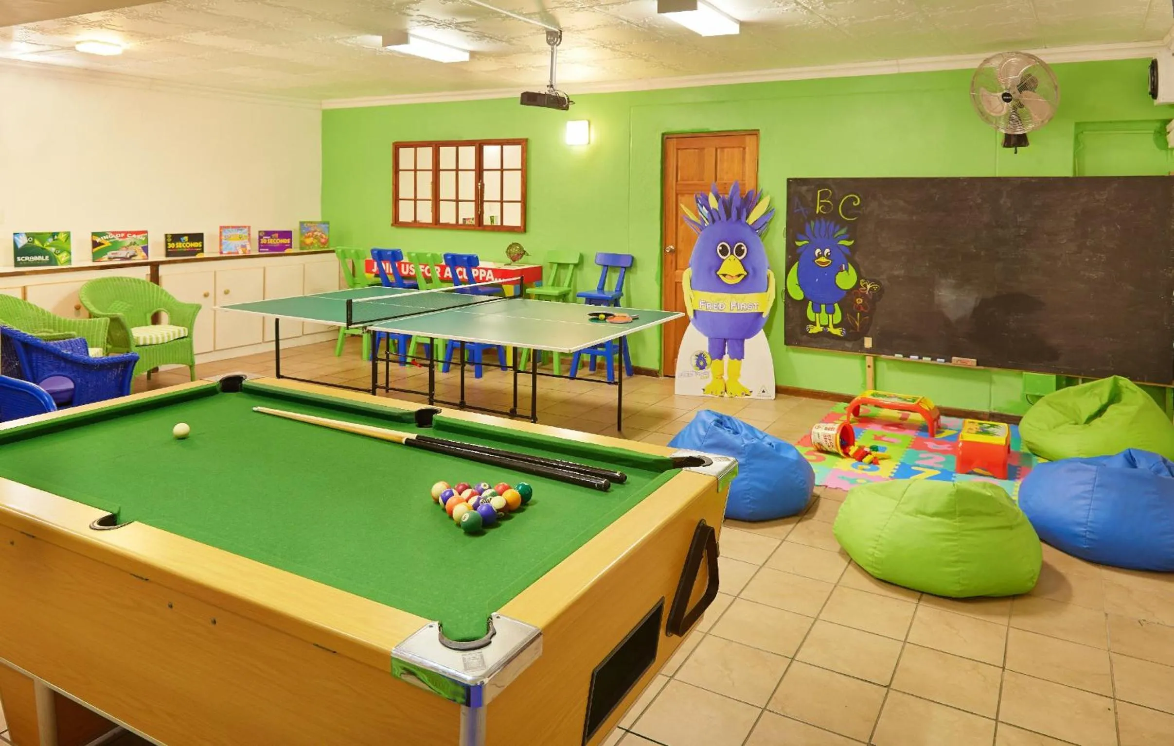 Game Room in First Group Lake View Cabanas