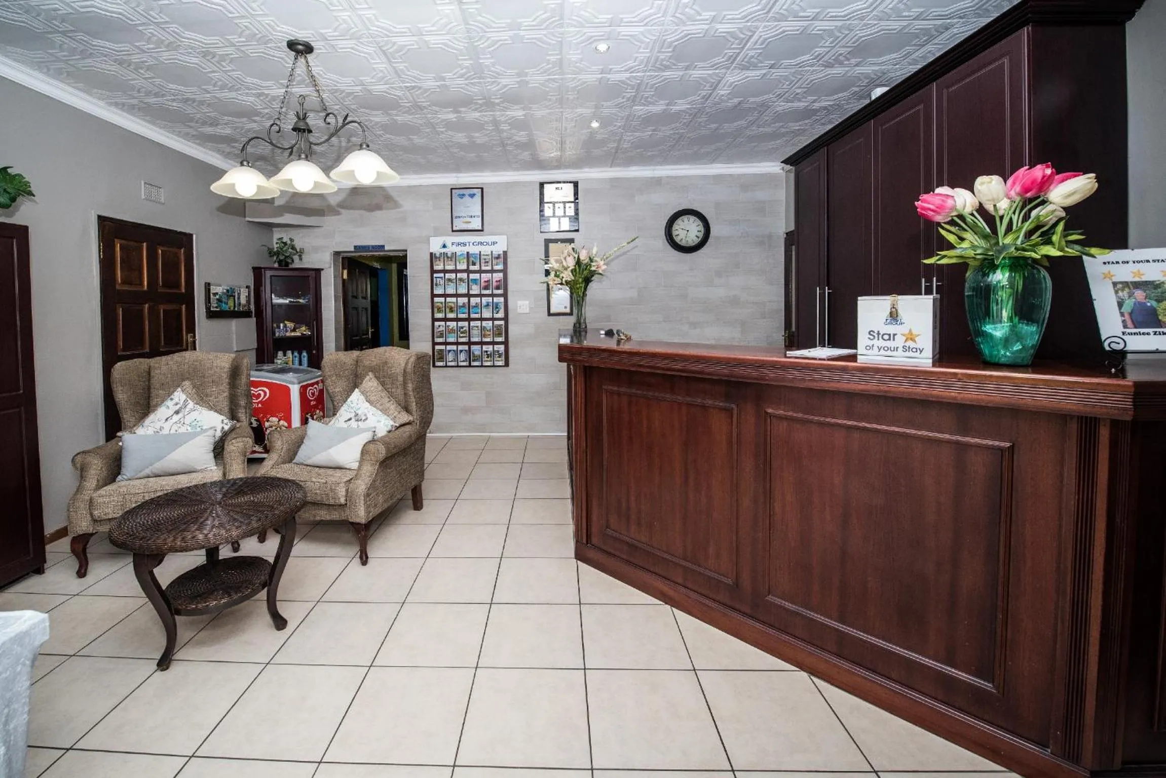 Lobby or reception in First Group Lake View Cabanas