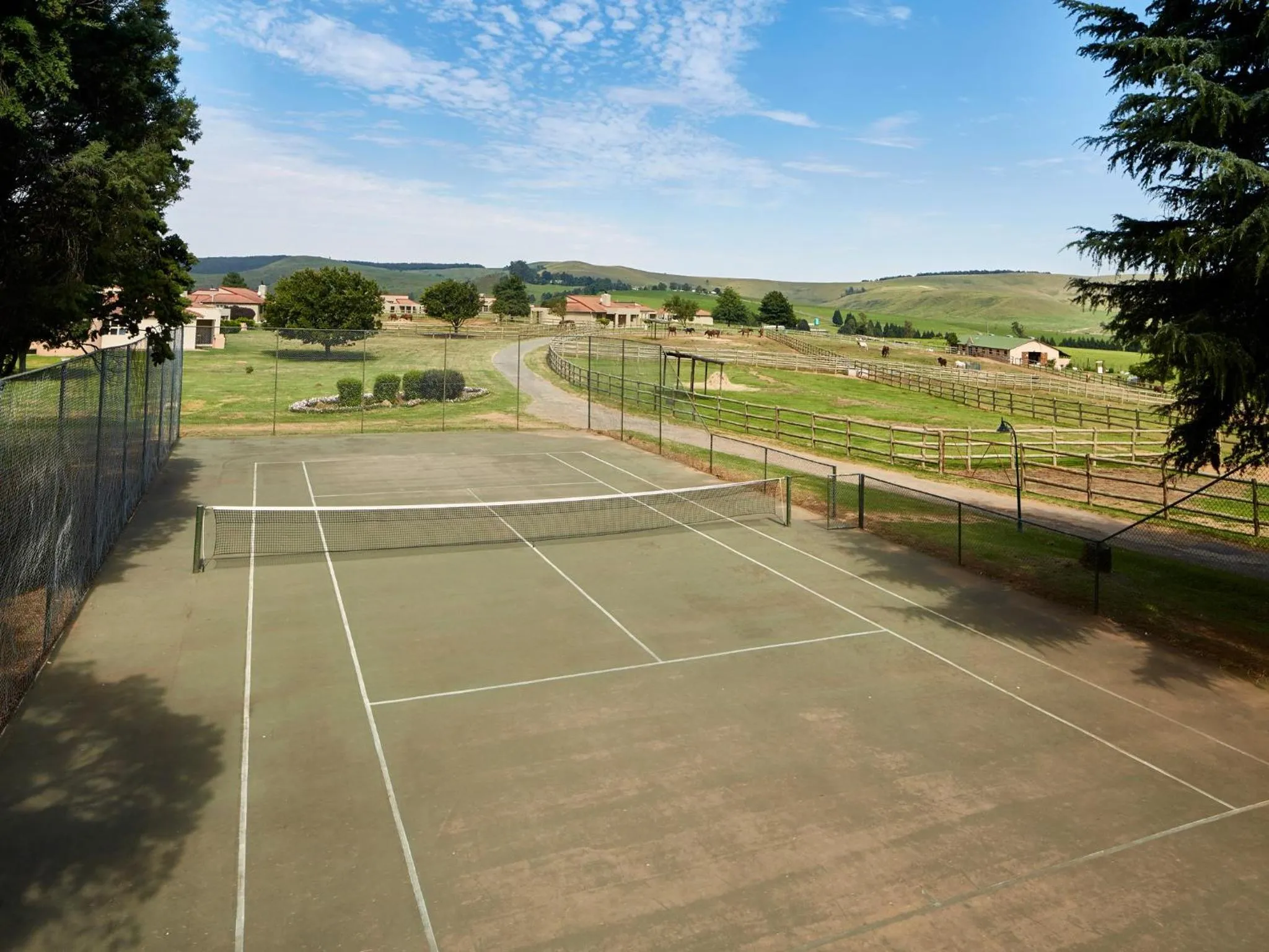 Tennis court in First Group Midlands Saddle and Trout