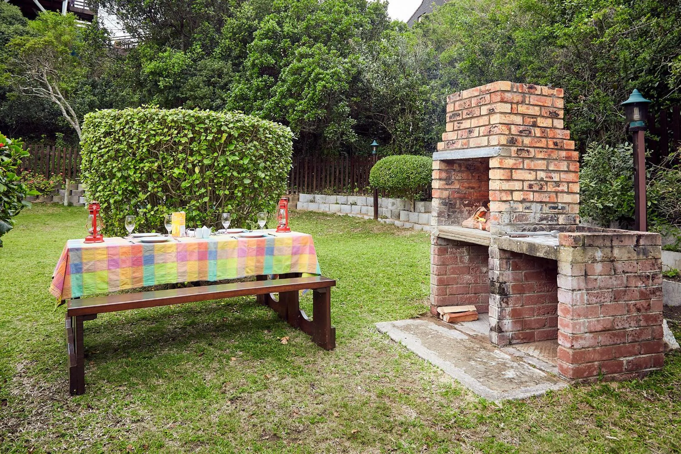 BBQ facilities in First Group Kowie River Chalets