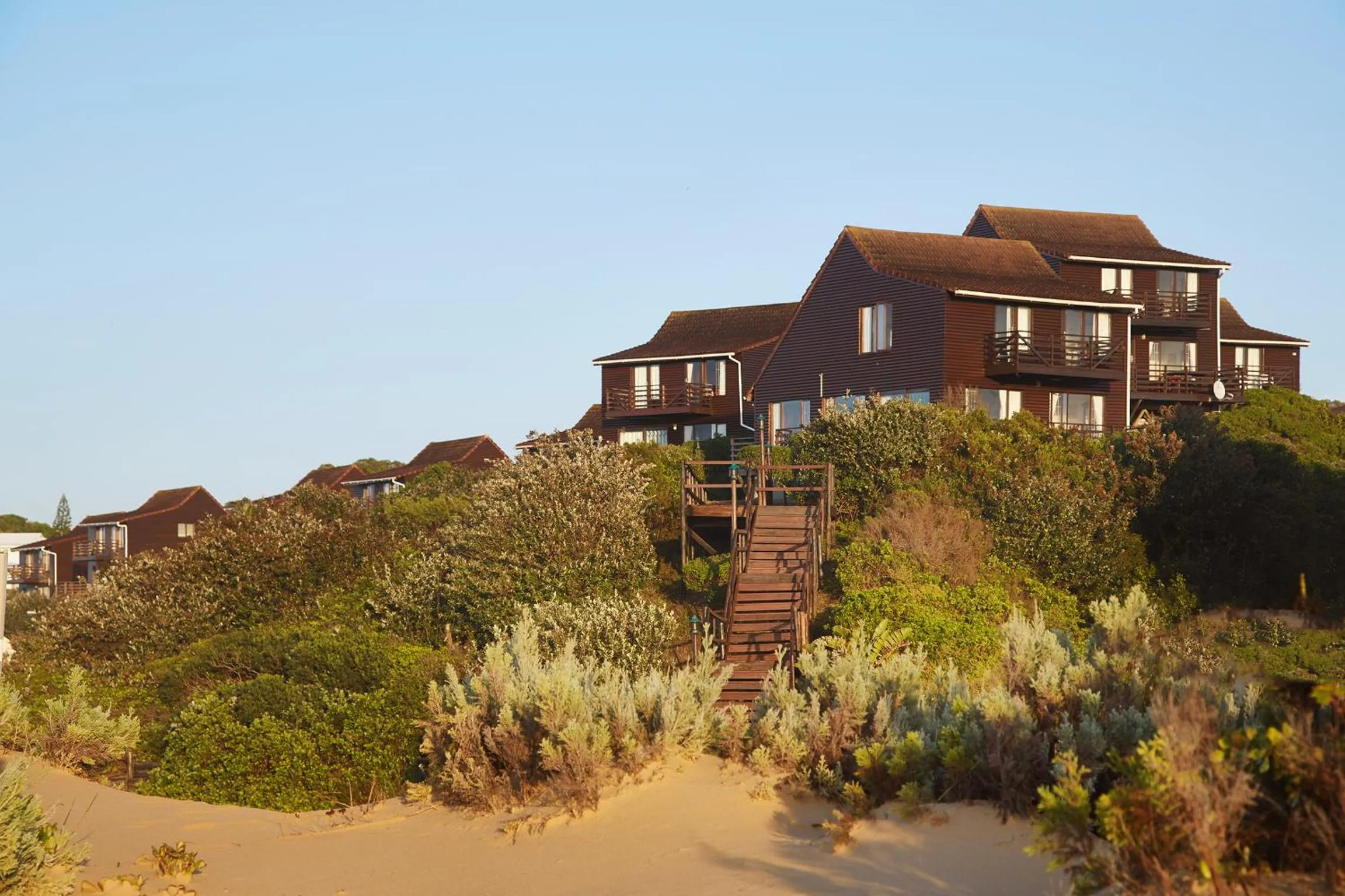 Facade/entrance in First Group Kowie River Chalets