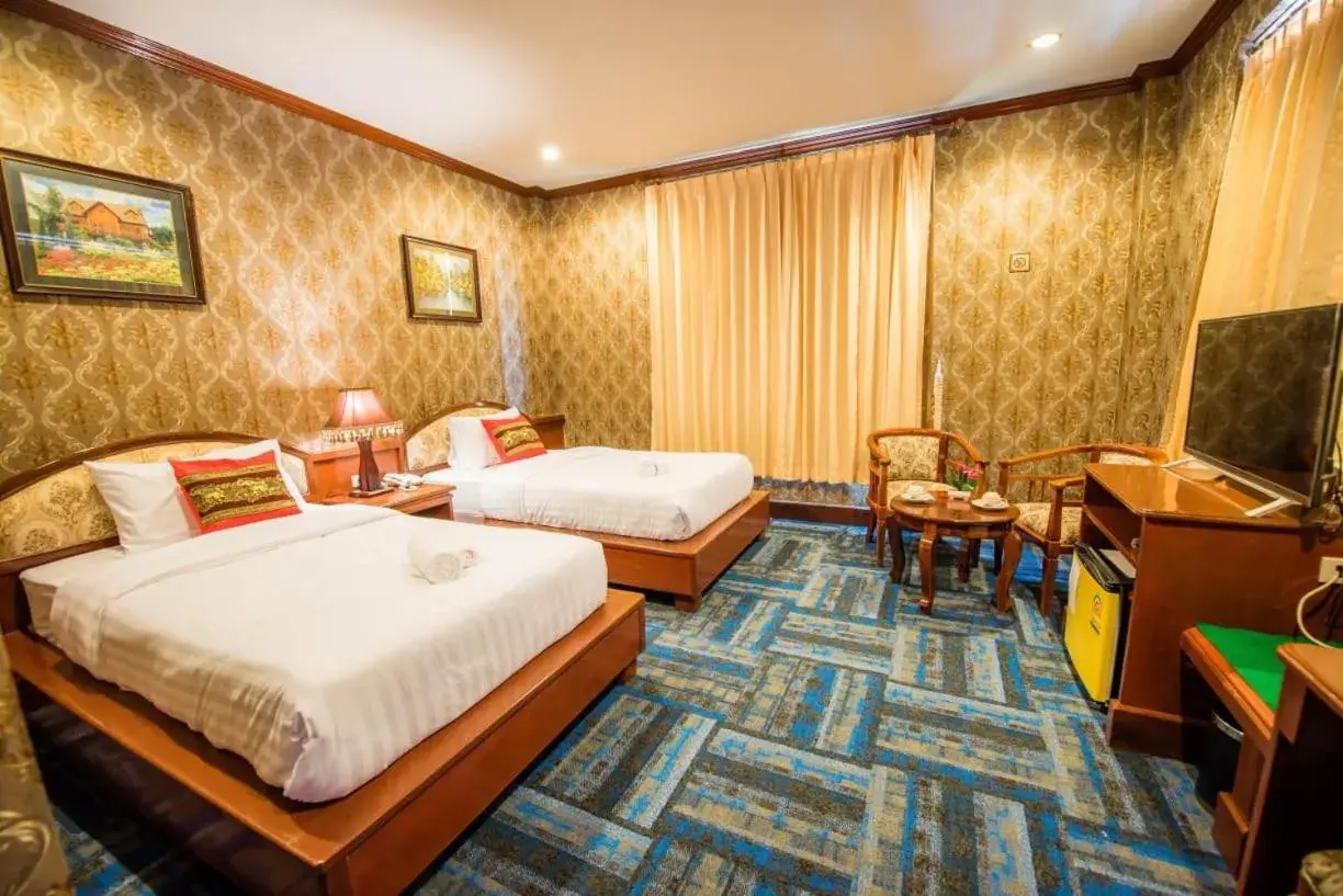 Bed in Soubundith Hotel Bed in Soubundith Hotel