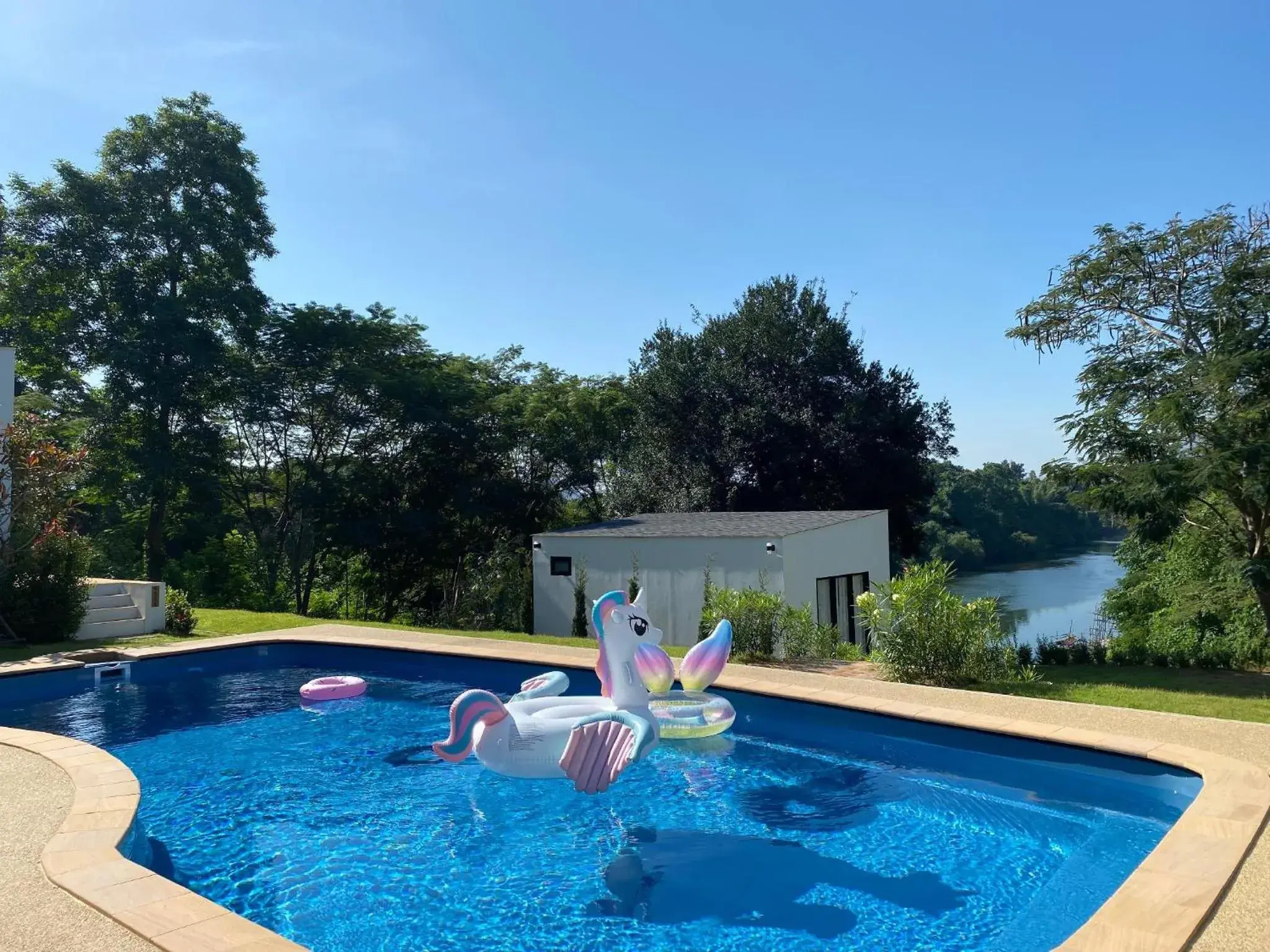 Pool view in Rakmak Kan Resort & Cafe Pool view in Rakmak Kan Resort & Cafe