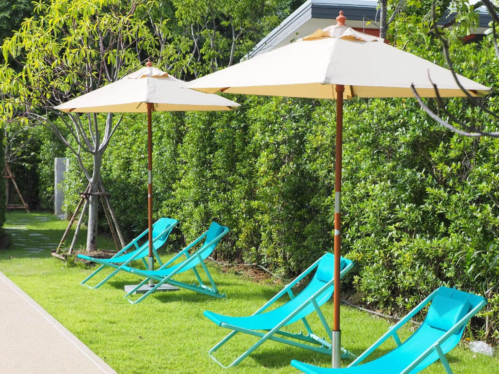 Garden view in Rakmak Kan Resort & Cafe