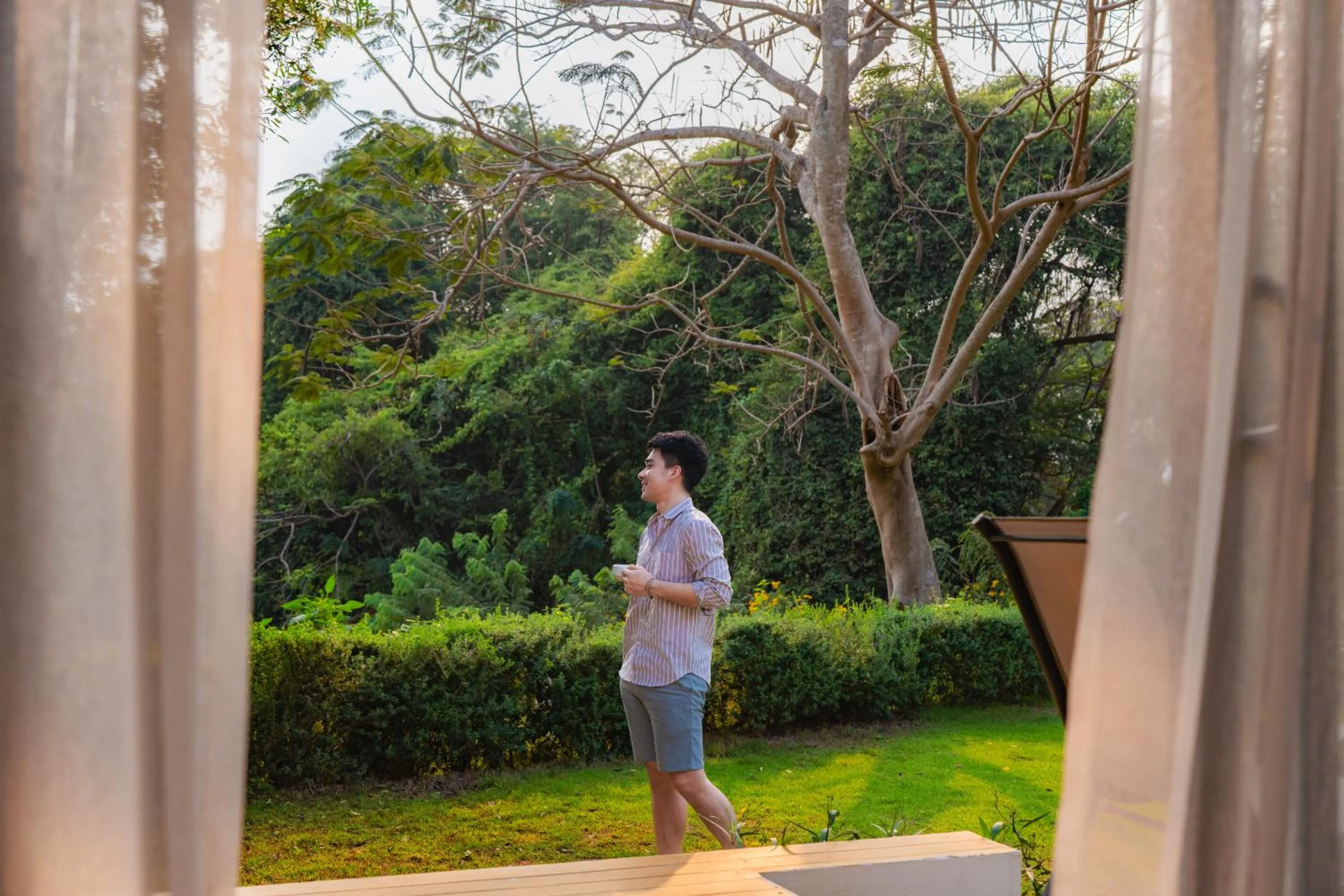 Garden view in Rakmak Kan Resort & Cafe