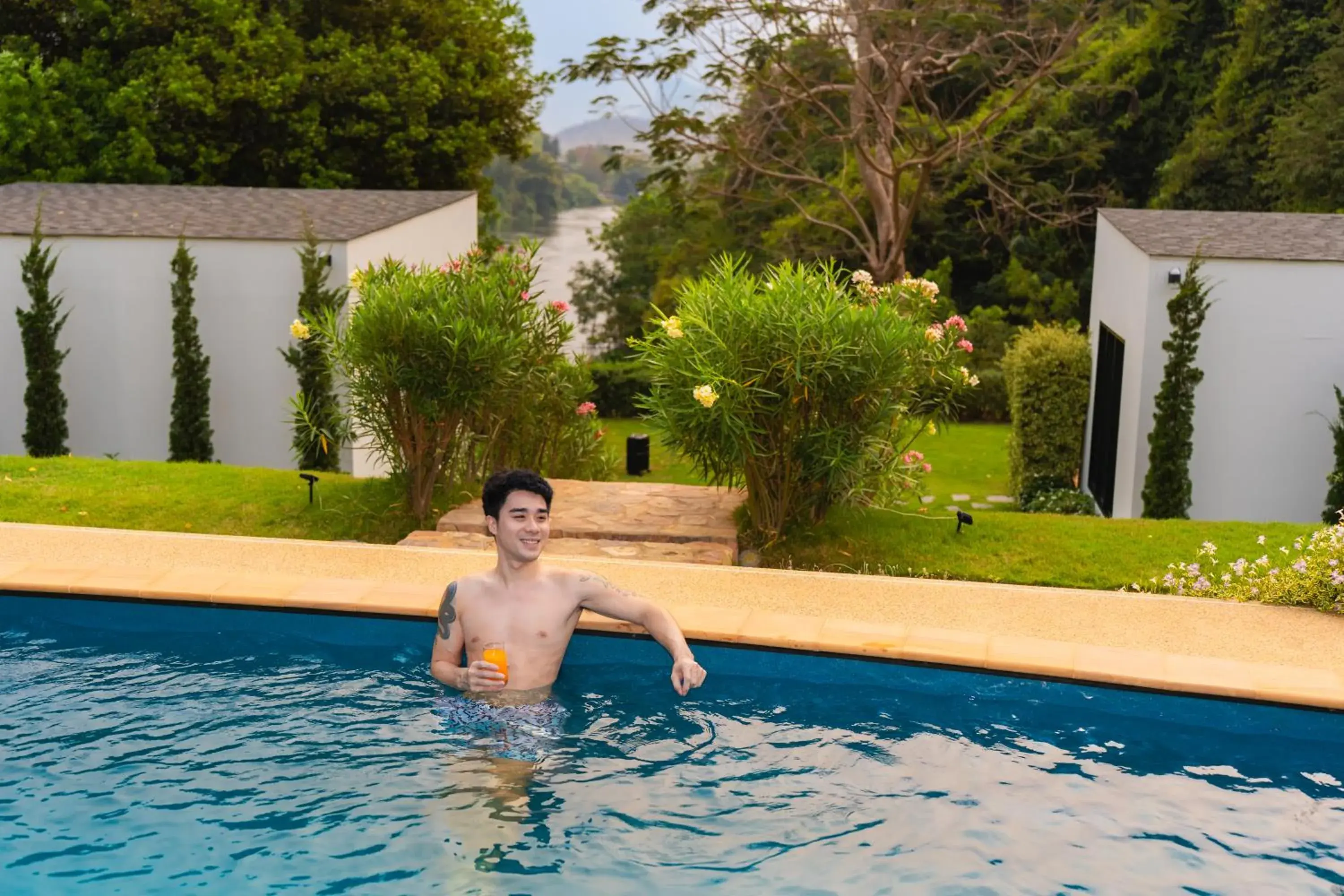 Swimming pool in Rakmak Kan Resort & Cafe Swimming pool in Rakmak Kan Resort & Cafe