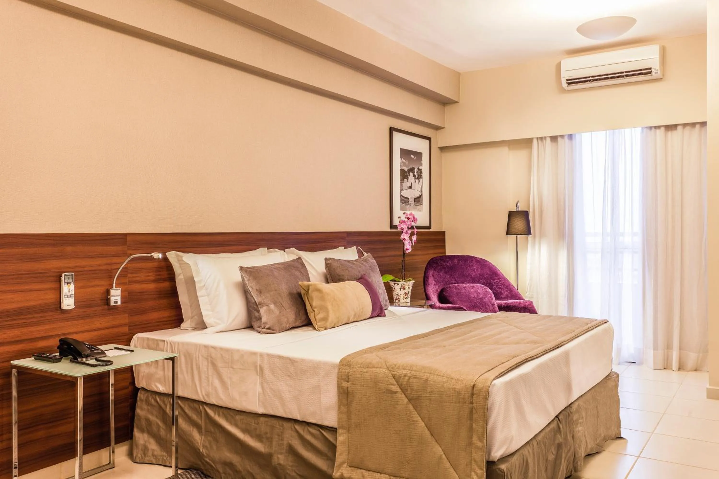 Bed in Blue Tree Towers Bauru