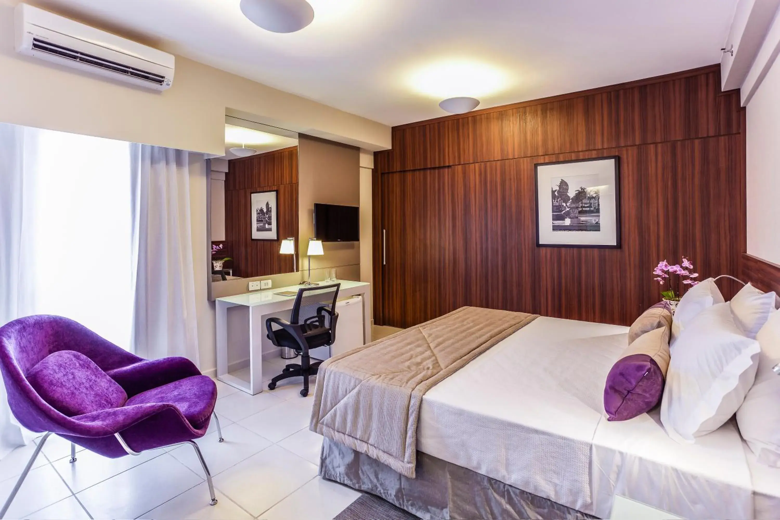 Bed in Blue Tree Towers Bauru Bed in Blue Tree Towers Bauru