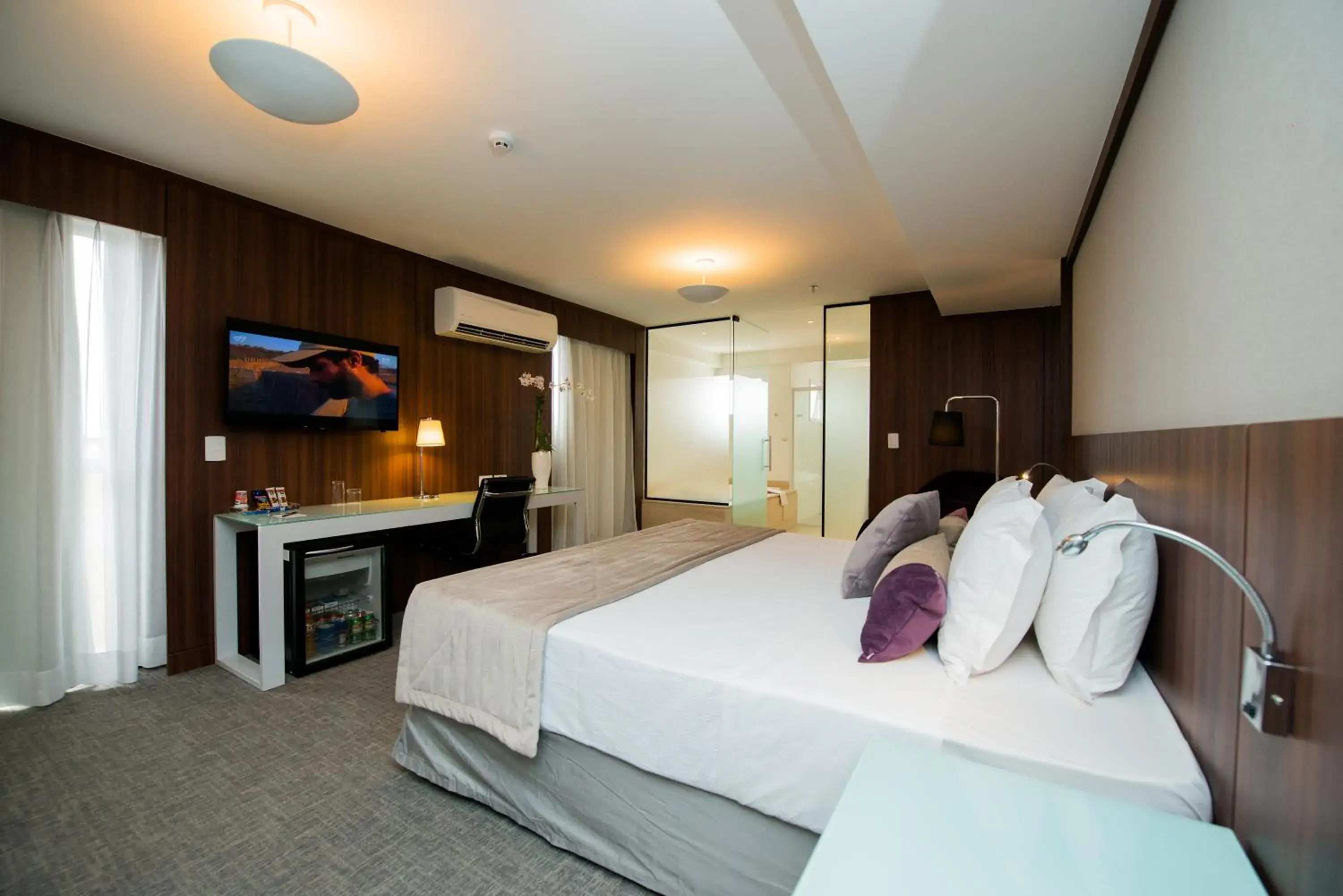 Bed in Blue Tree Towers Bauru Bed in Blue Tree Towers Bauru