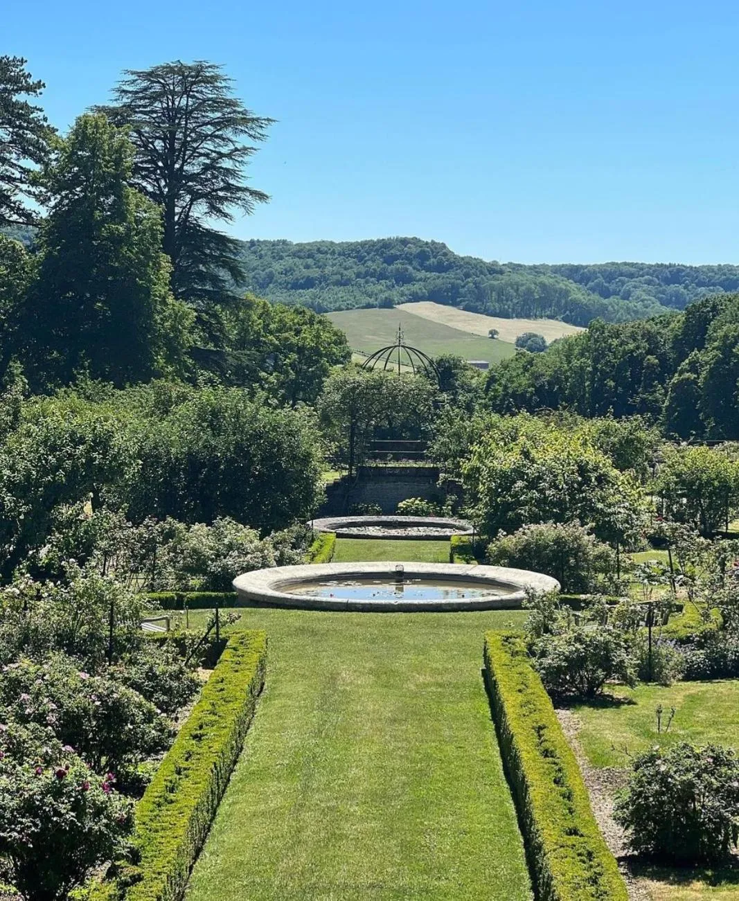 Garden in Château de Bournel