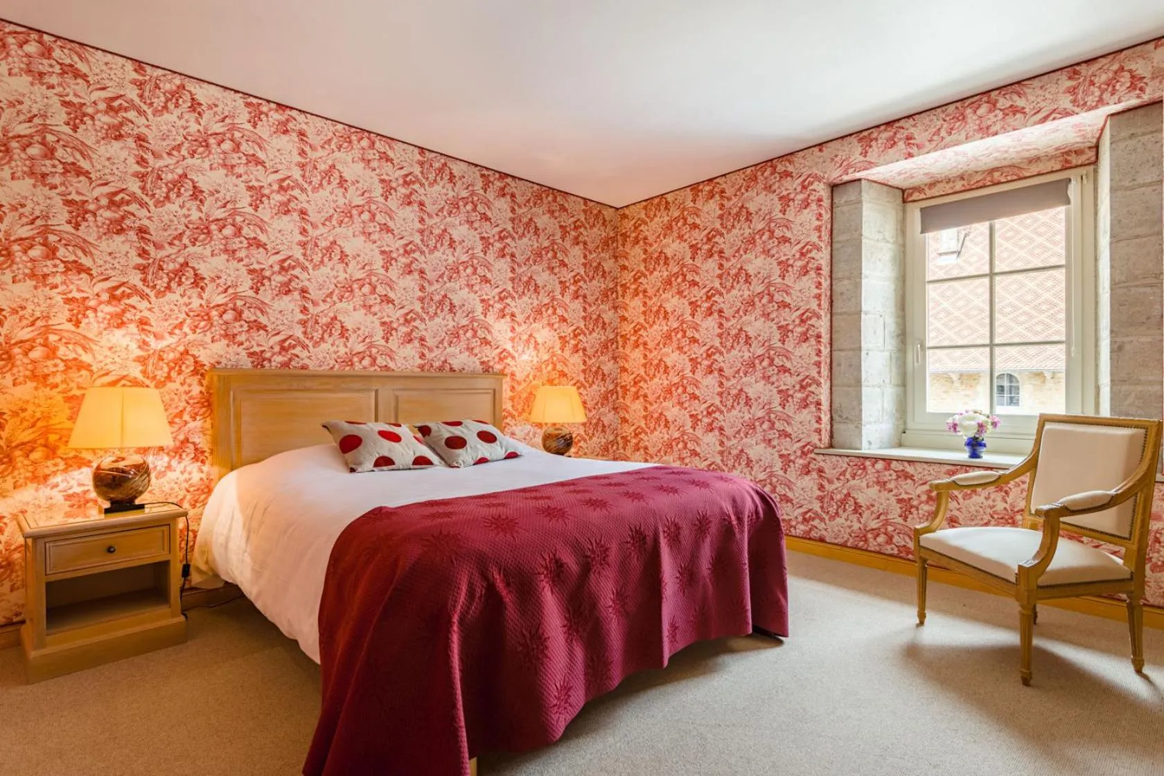 Bed in Château de Bournel