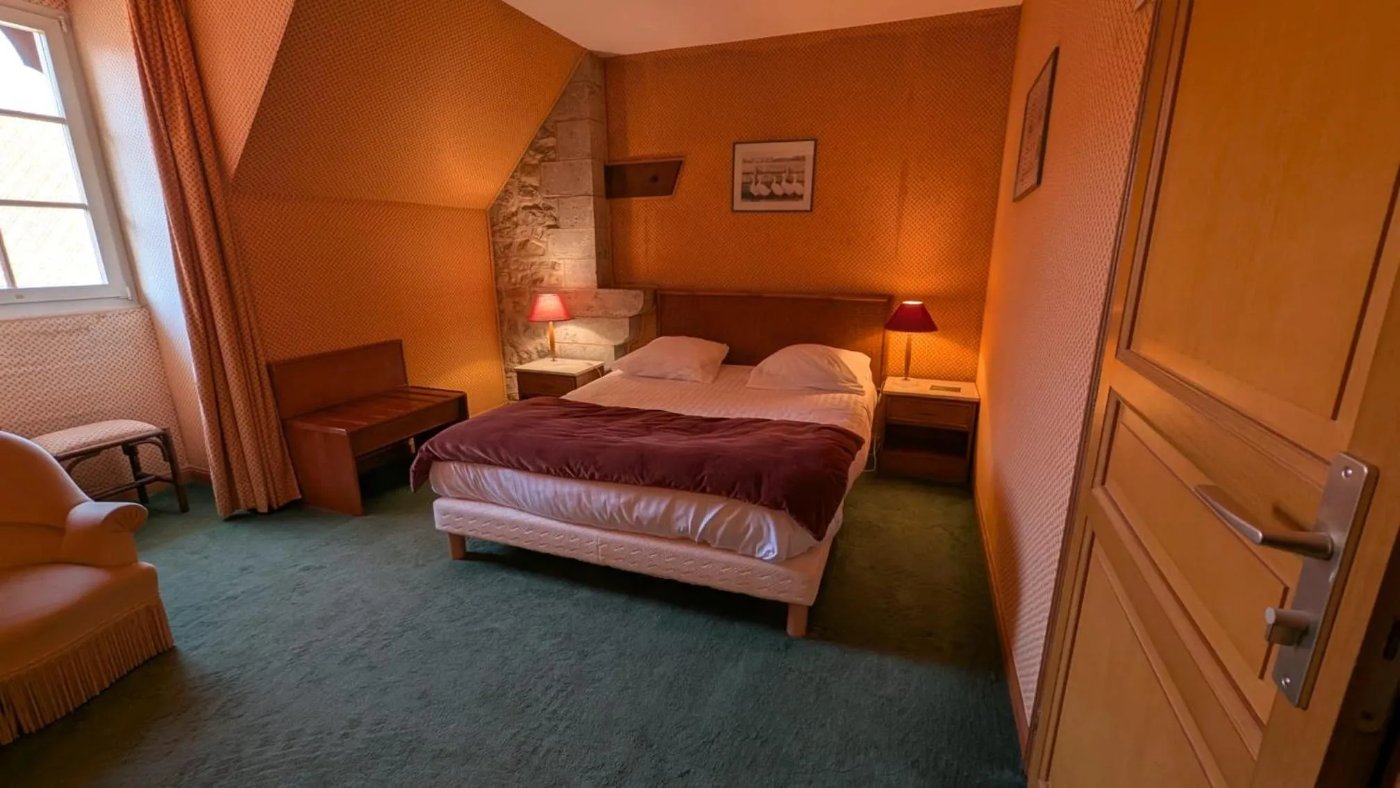 Bed in Château de Bournel