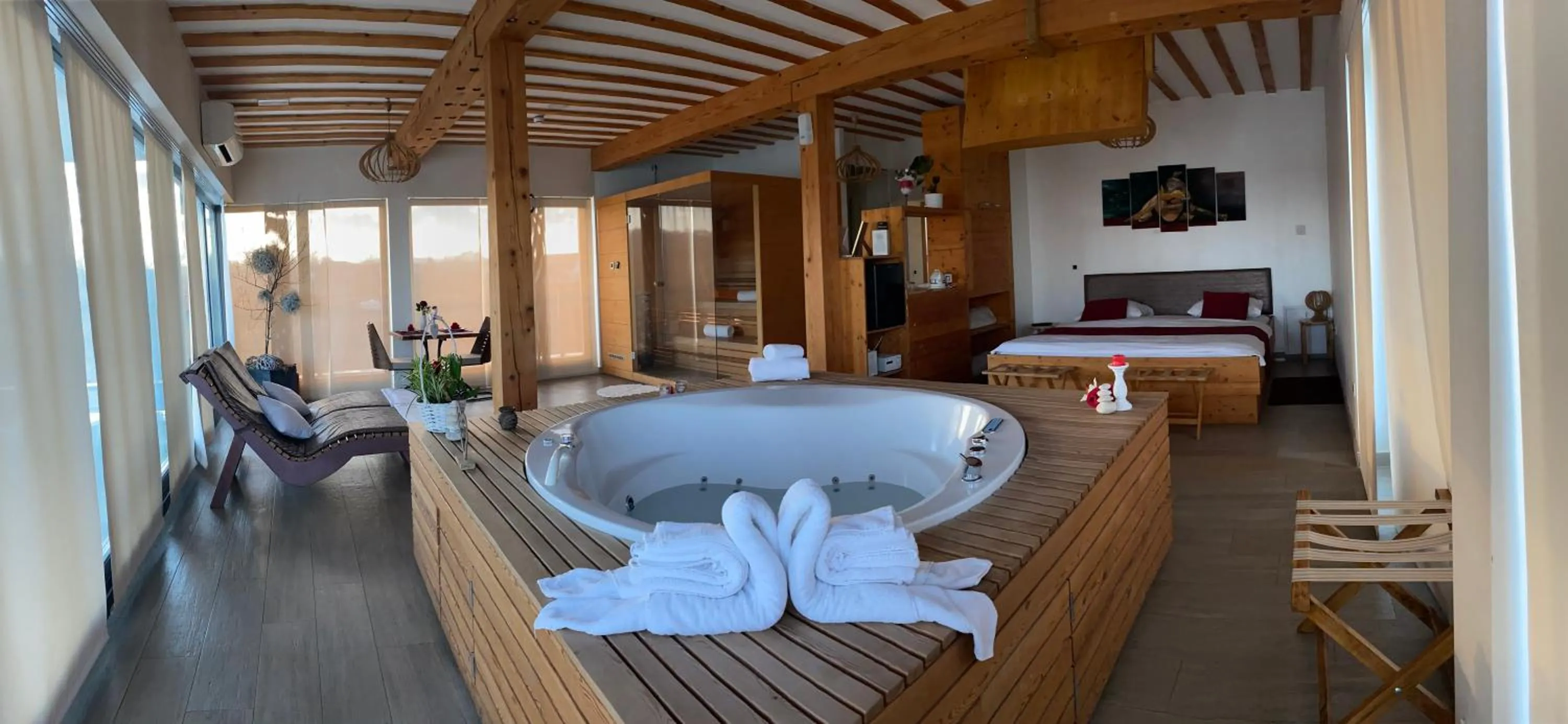 Bed in Zagreb Camp Bungalows