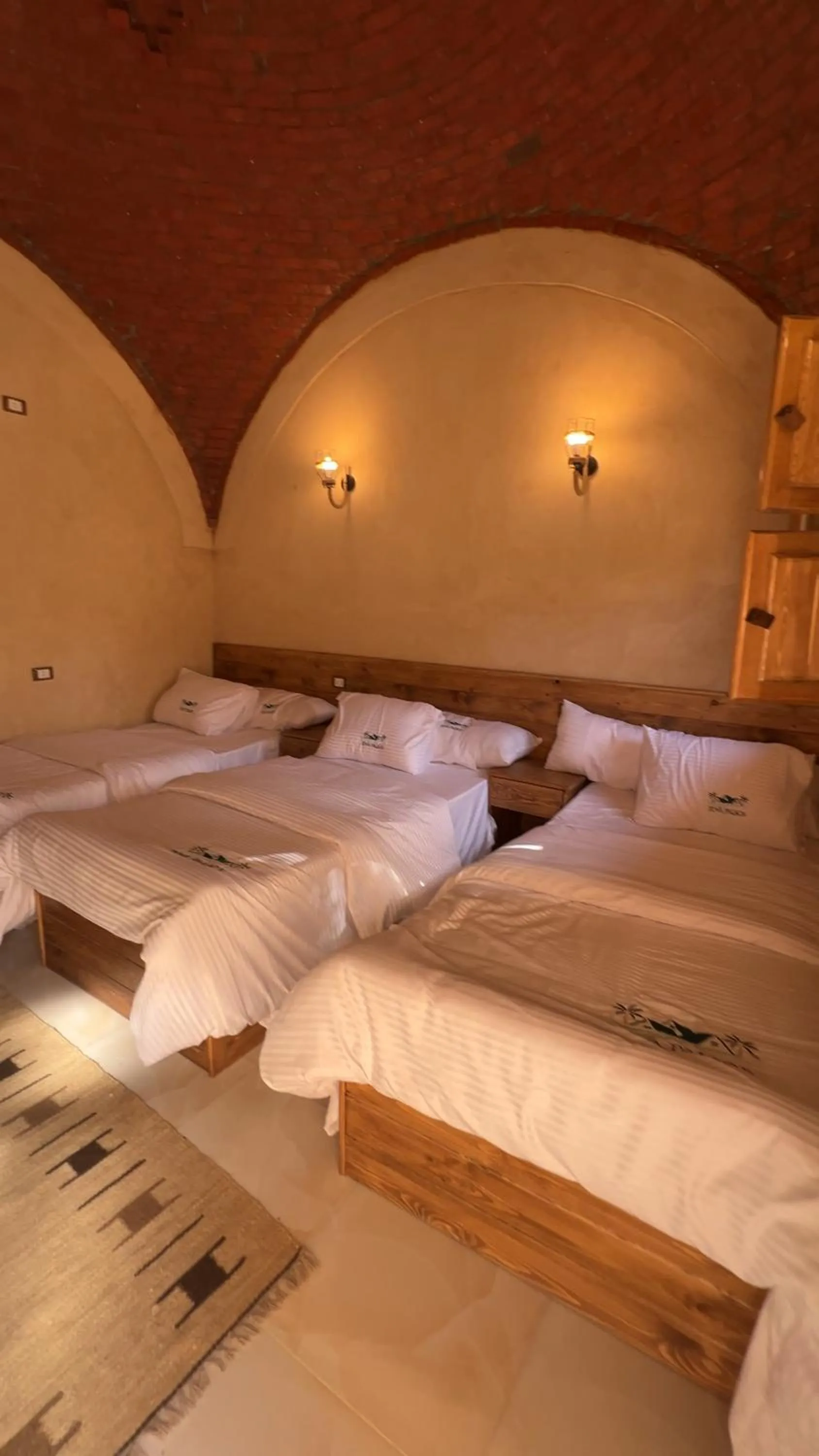 Bed in Siwa Palace Lodge