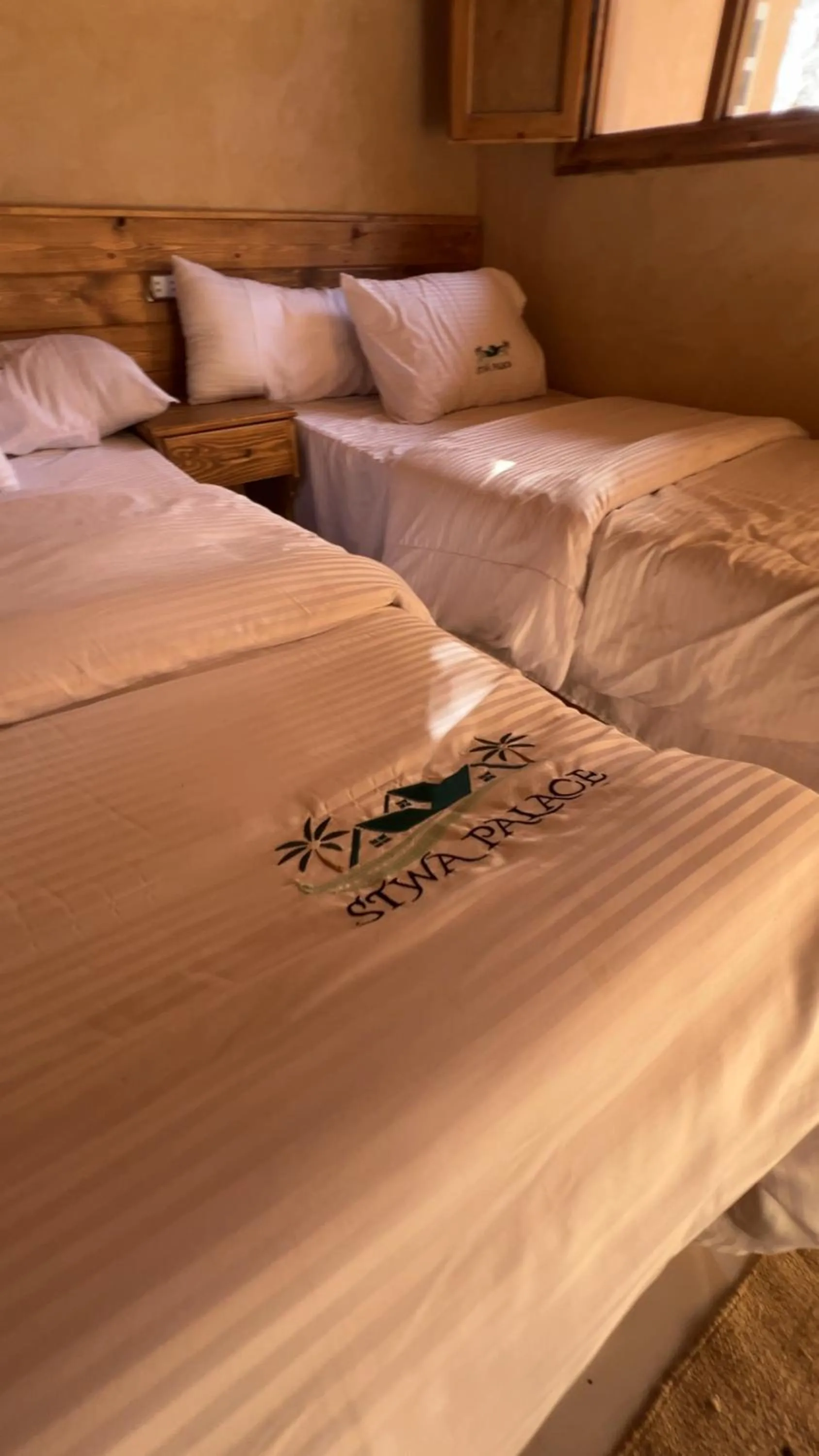 Bed in Siwa Palace Lodge