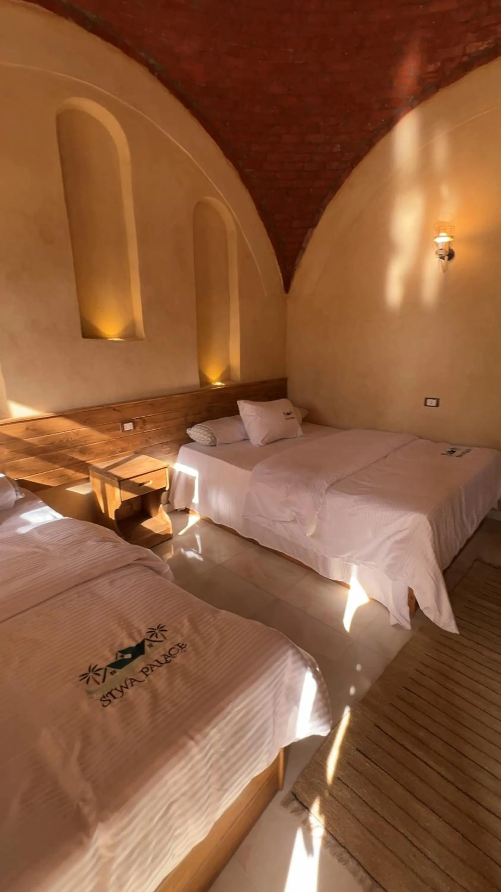 Bed in Siwa Palace Lodge
