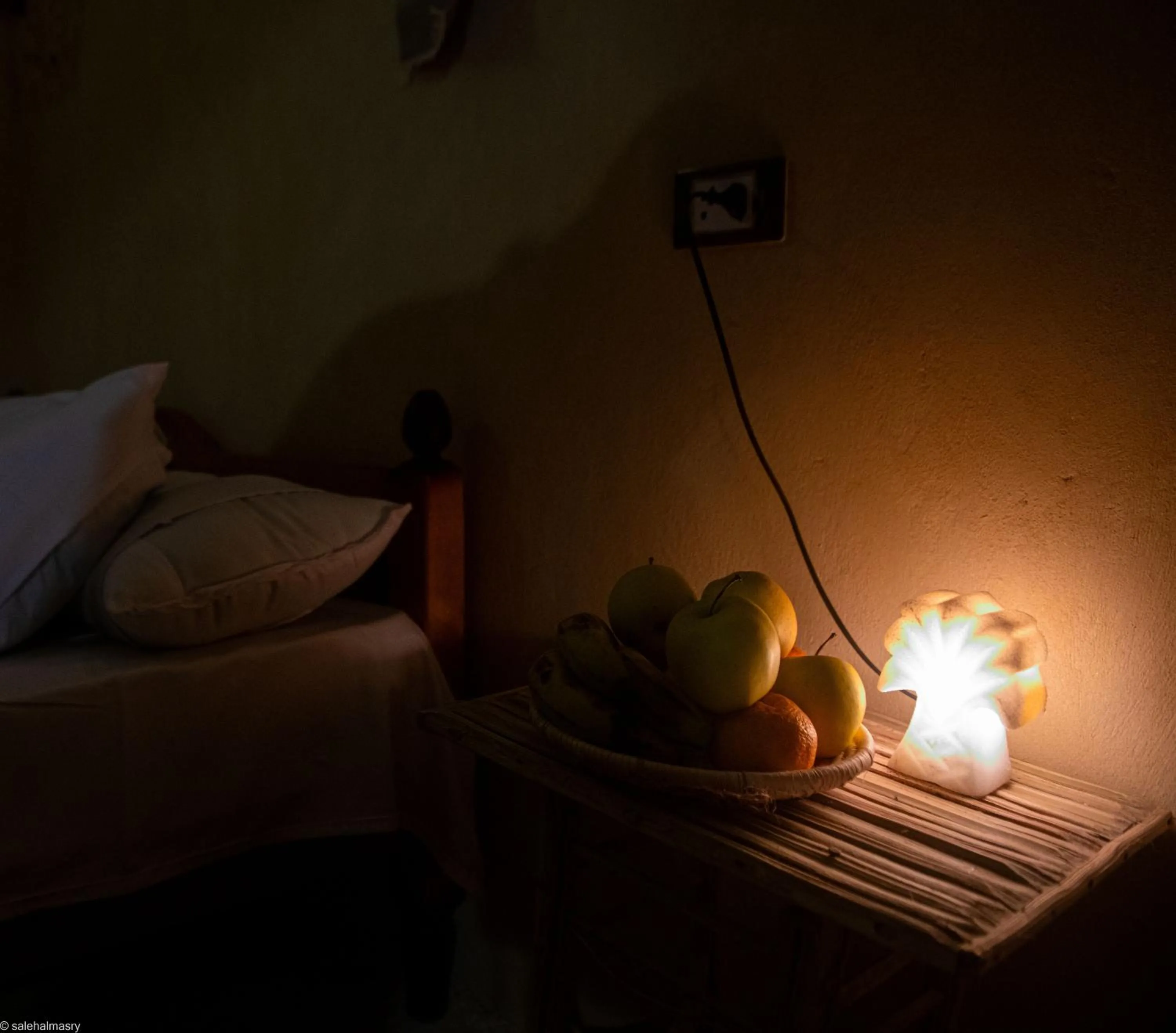 Bed in Siwa Palace Lodge