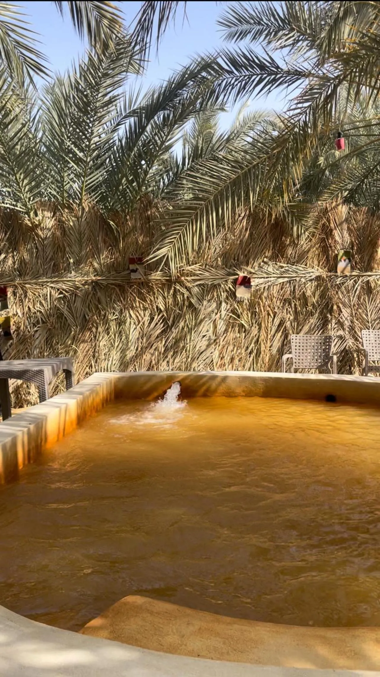 Hot Spring Bath in Siwa Palace Lodge