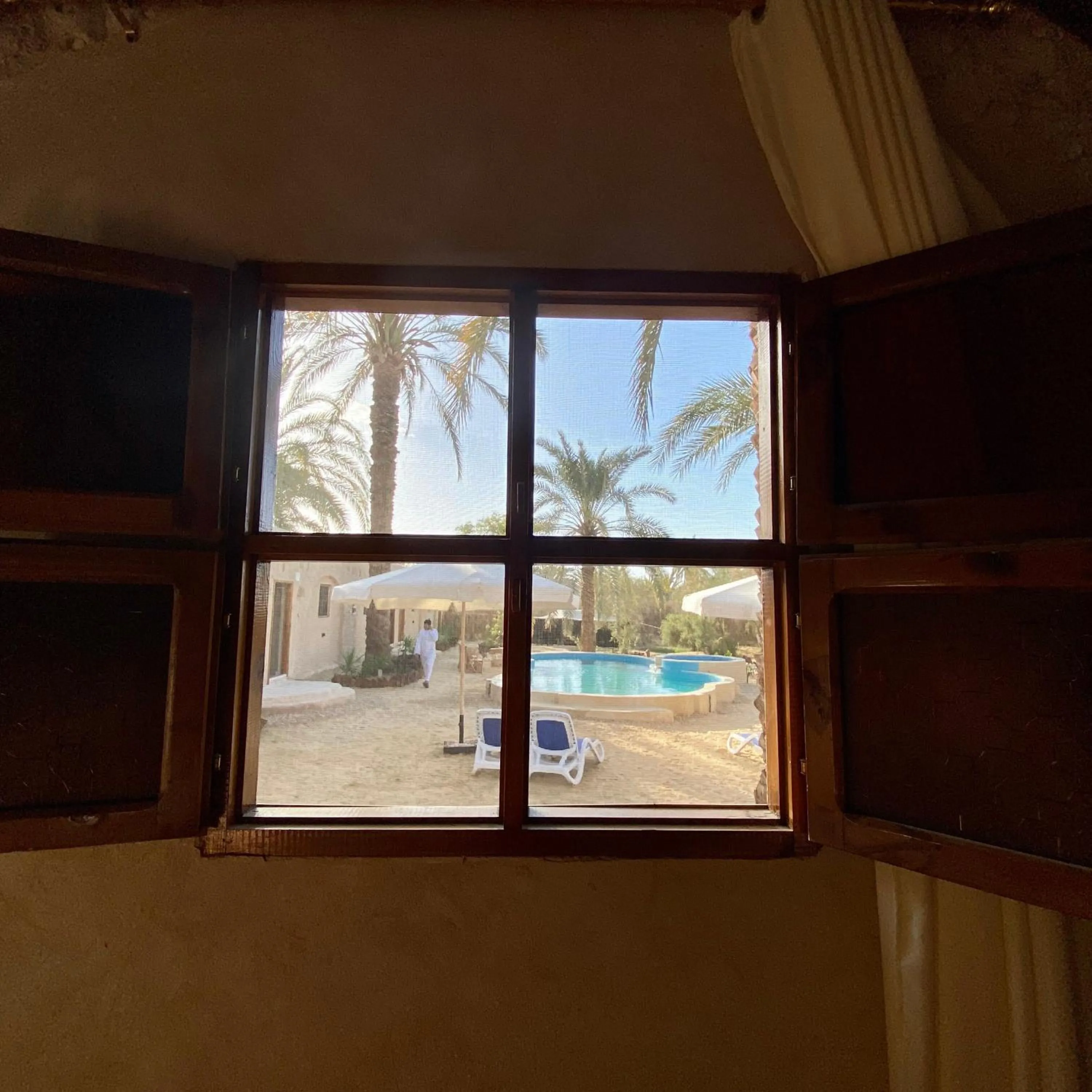Pool view in Siwa Palace Lodge