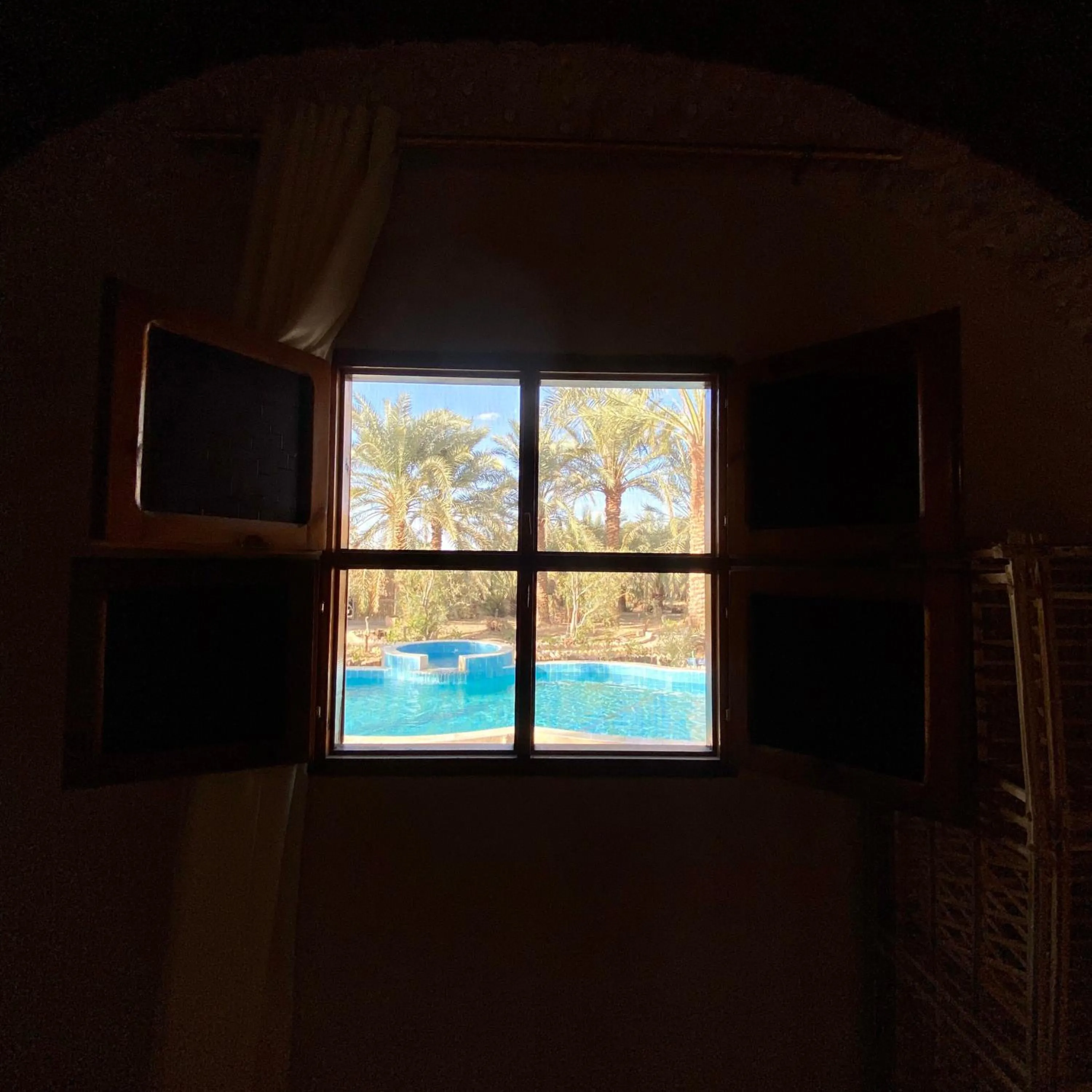 Pool view in Siwa Palace Lodge