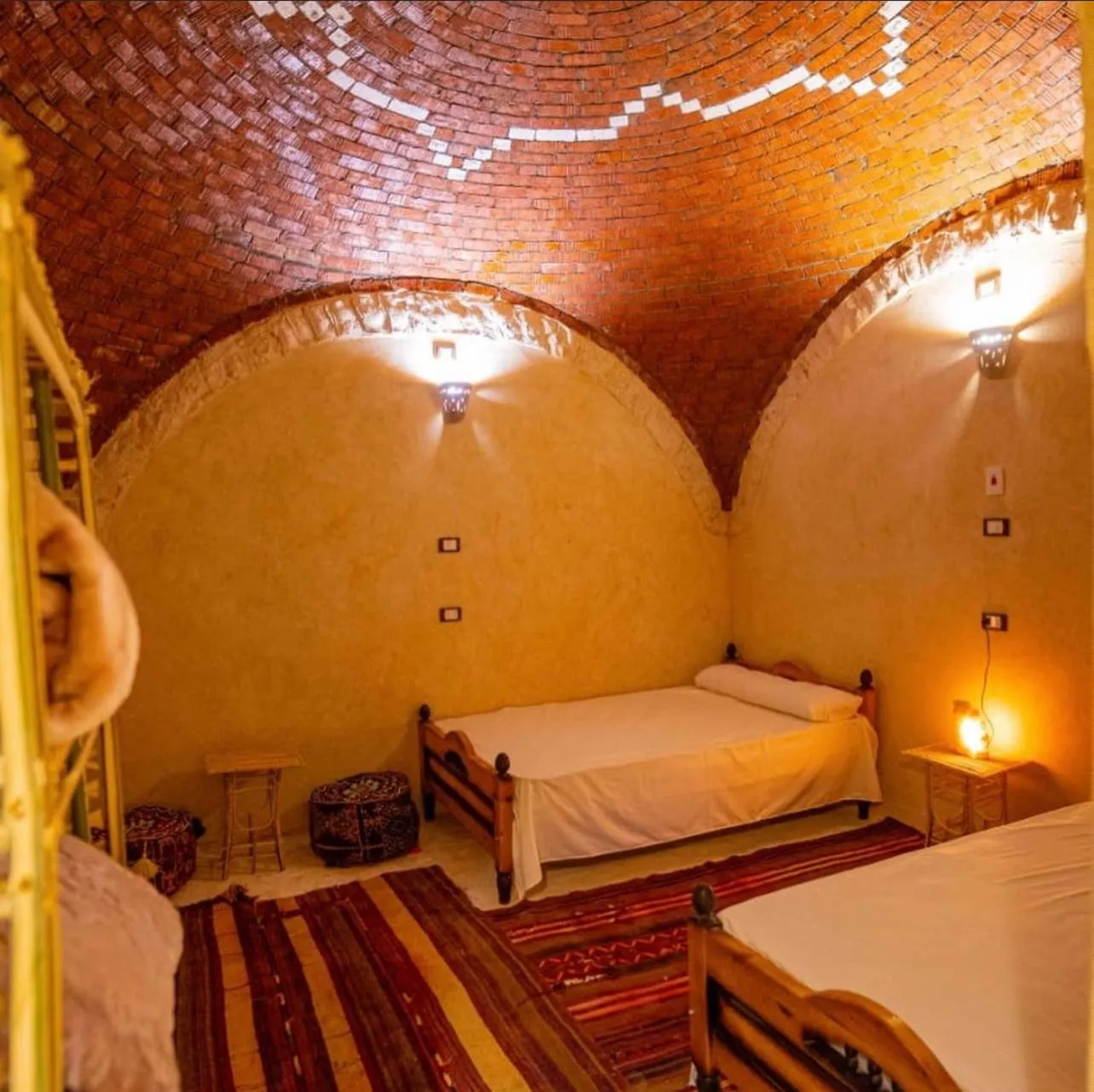 Bed in Siwa Palace Lodge
