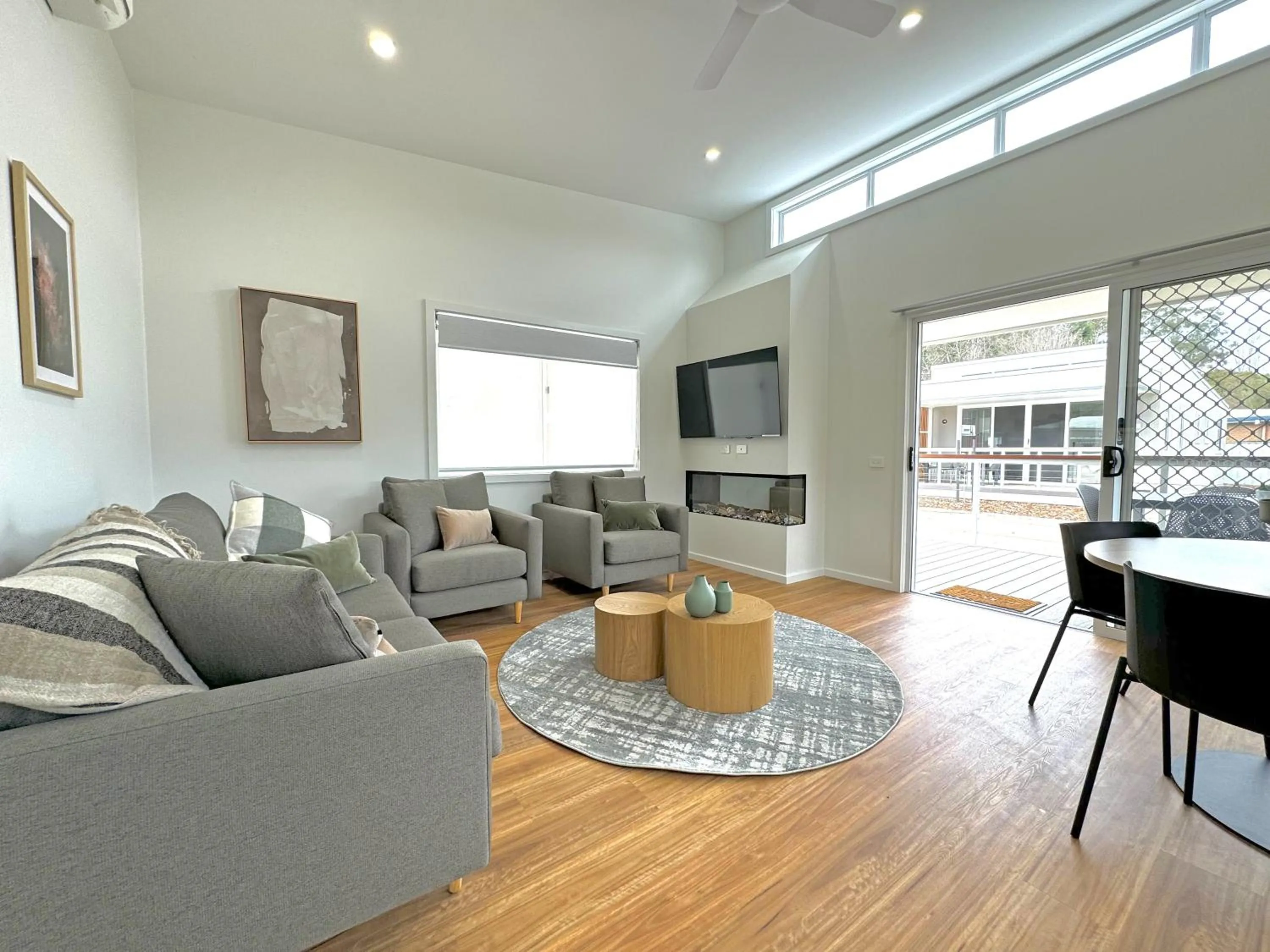 Living room in Tasman Holiday Parks - South Bright