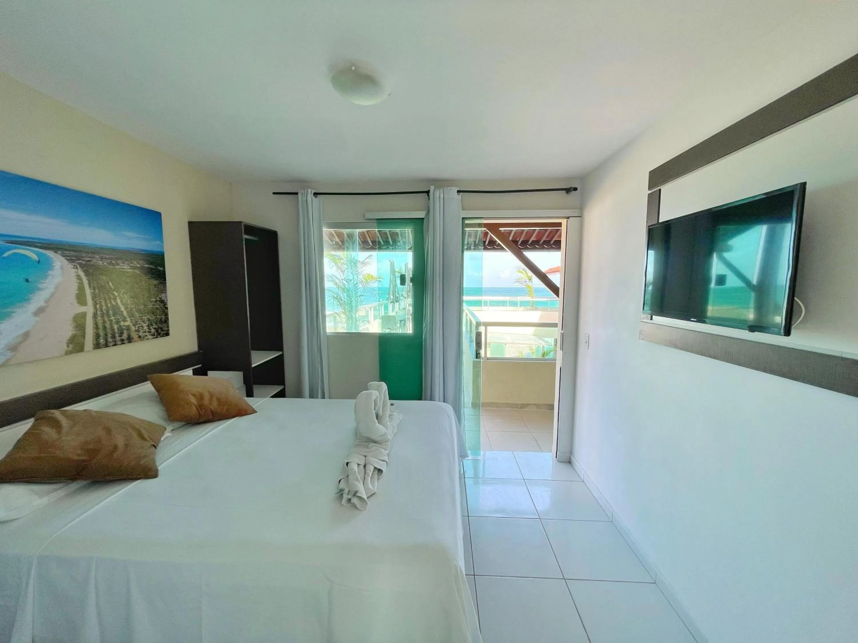 Bedroom, Bed in Pousada Ondas do Mar