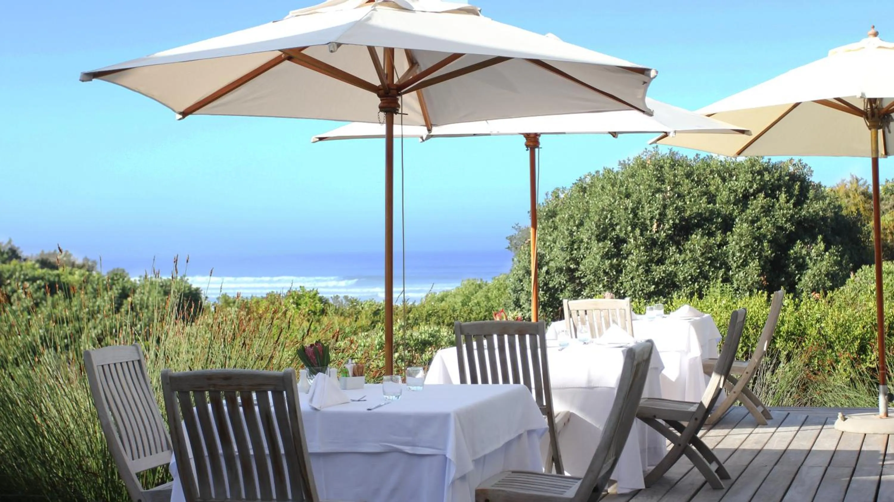 Patio in Mosselberg on Grotto Beach