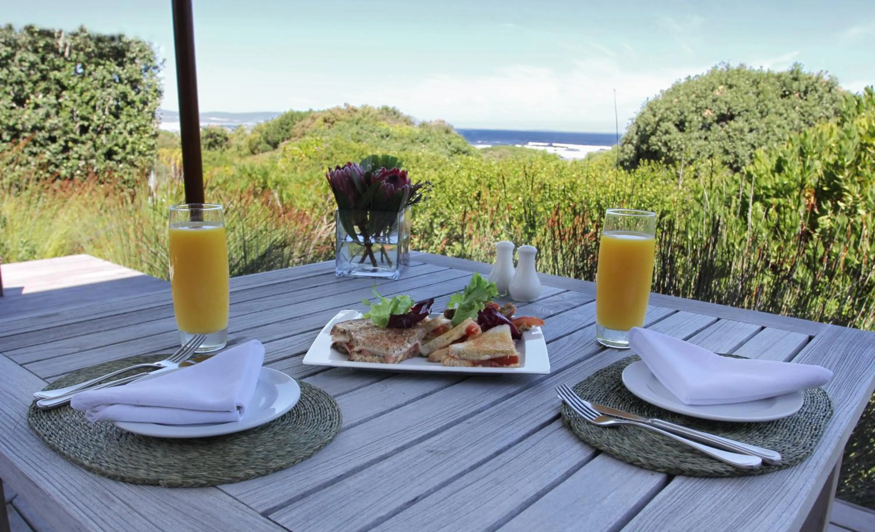 Patio in Mosselberg on Grotto Beach