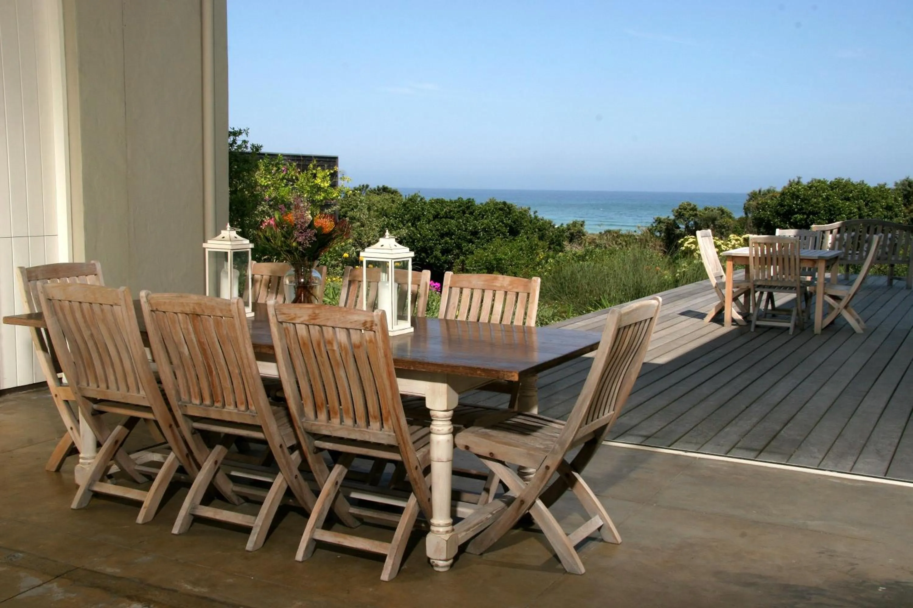 Patio in Mosselberg on Grotto Beach