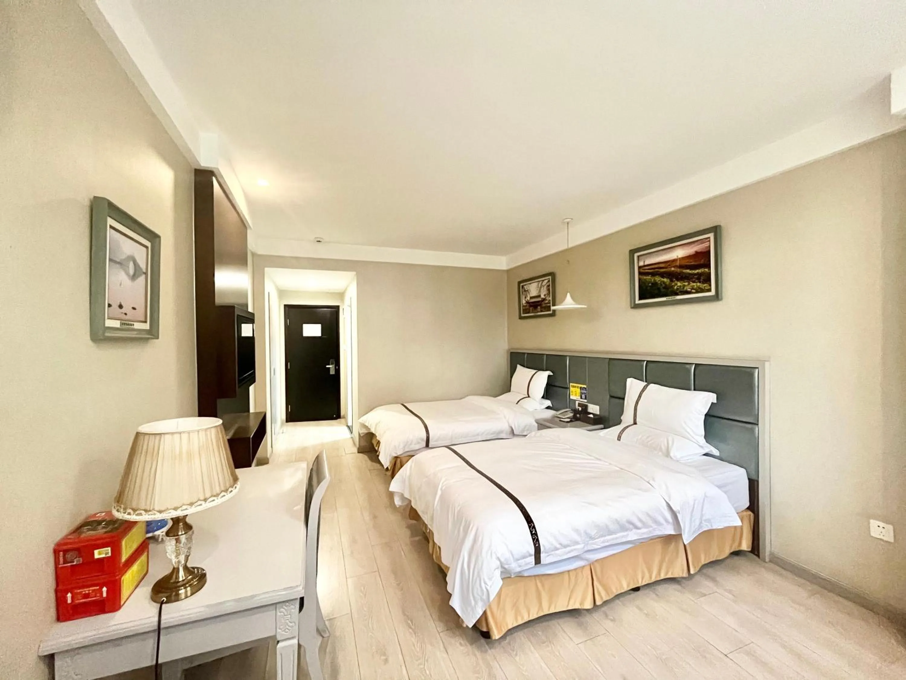 Bed in Tianshui Times Hotel Zhangjiagang