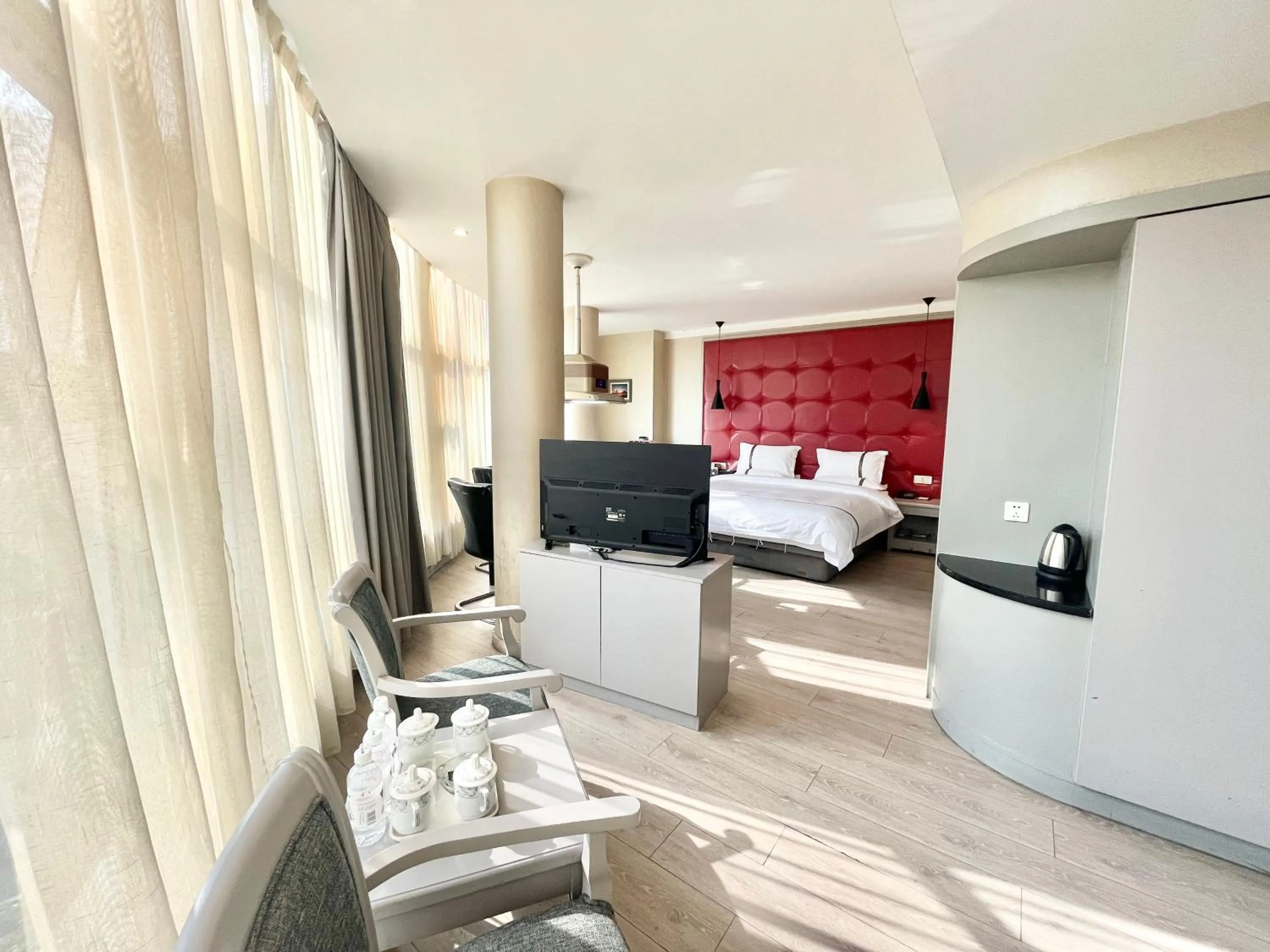 Bed in Tianshui Times Hotel Zhangjiagang