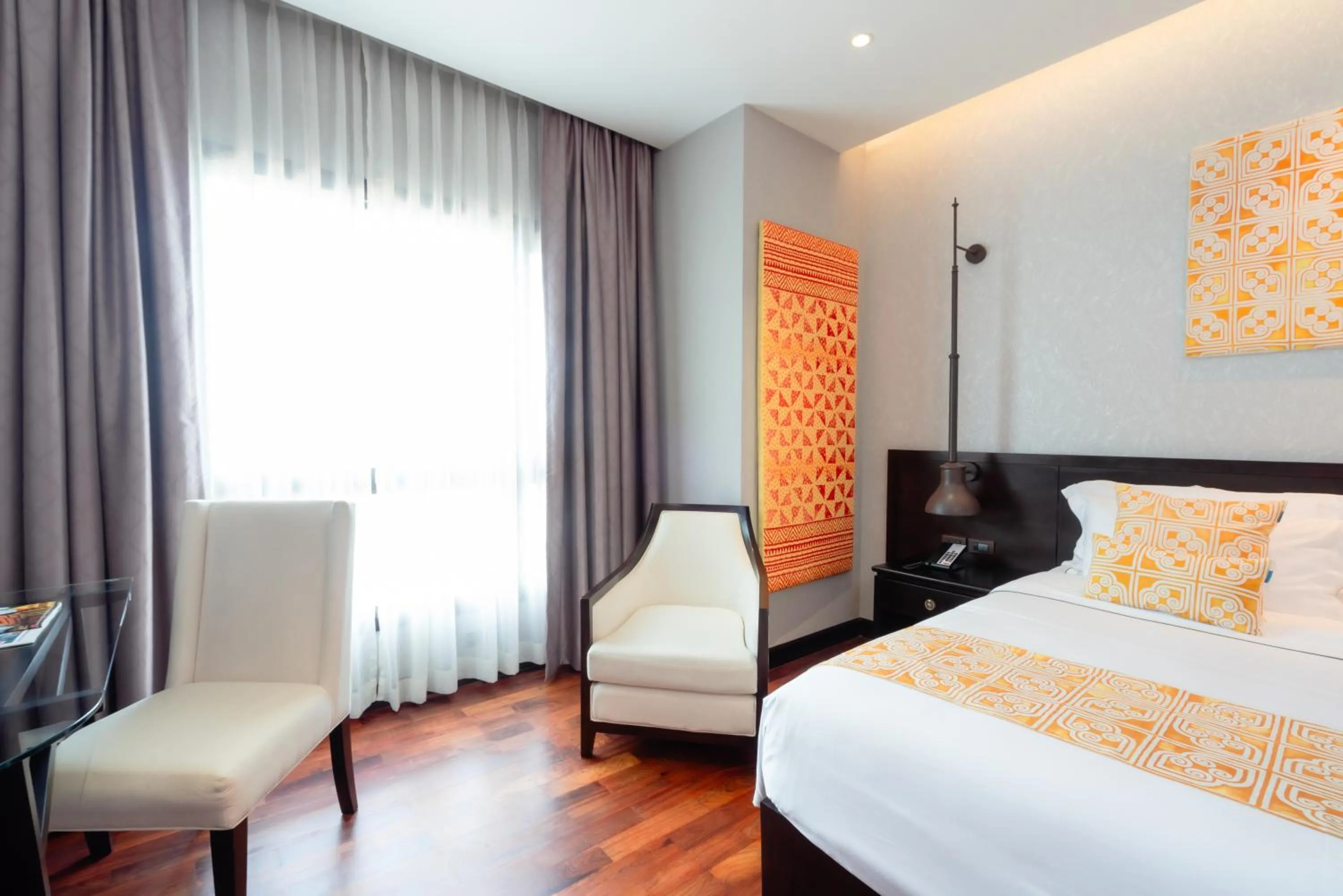 Bed in Mintra Hotel Vientiane