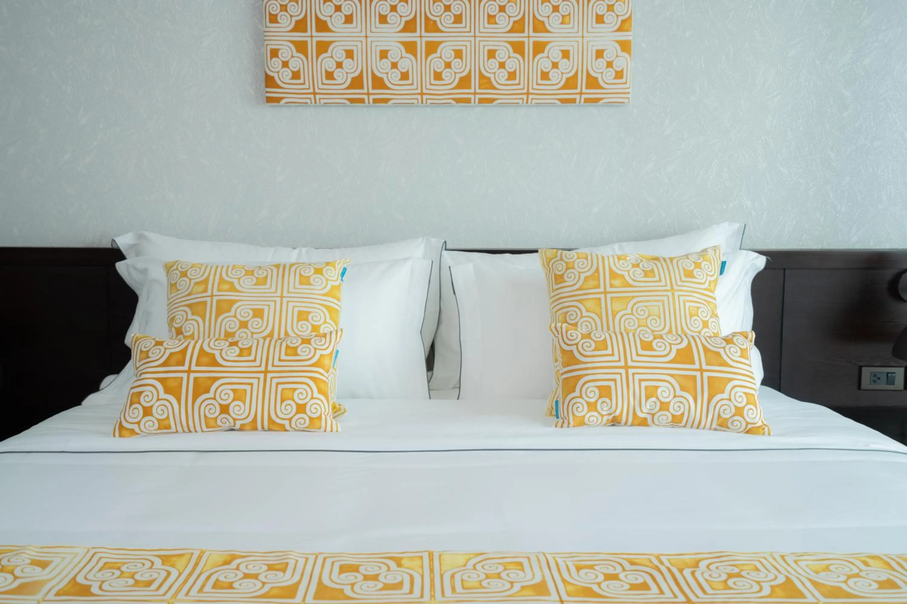 Bed in Mintra Hotel Vientiane