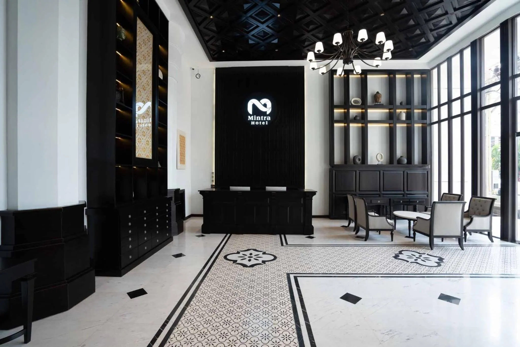 Lobby or reception in Mintra Hotel Vientiane