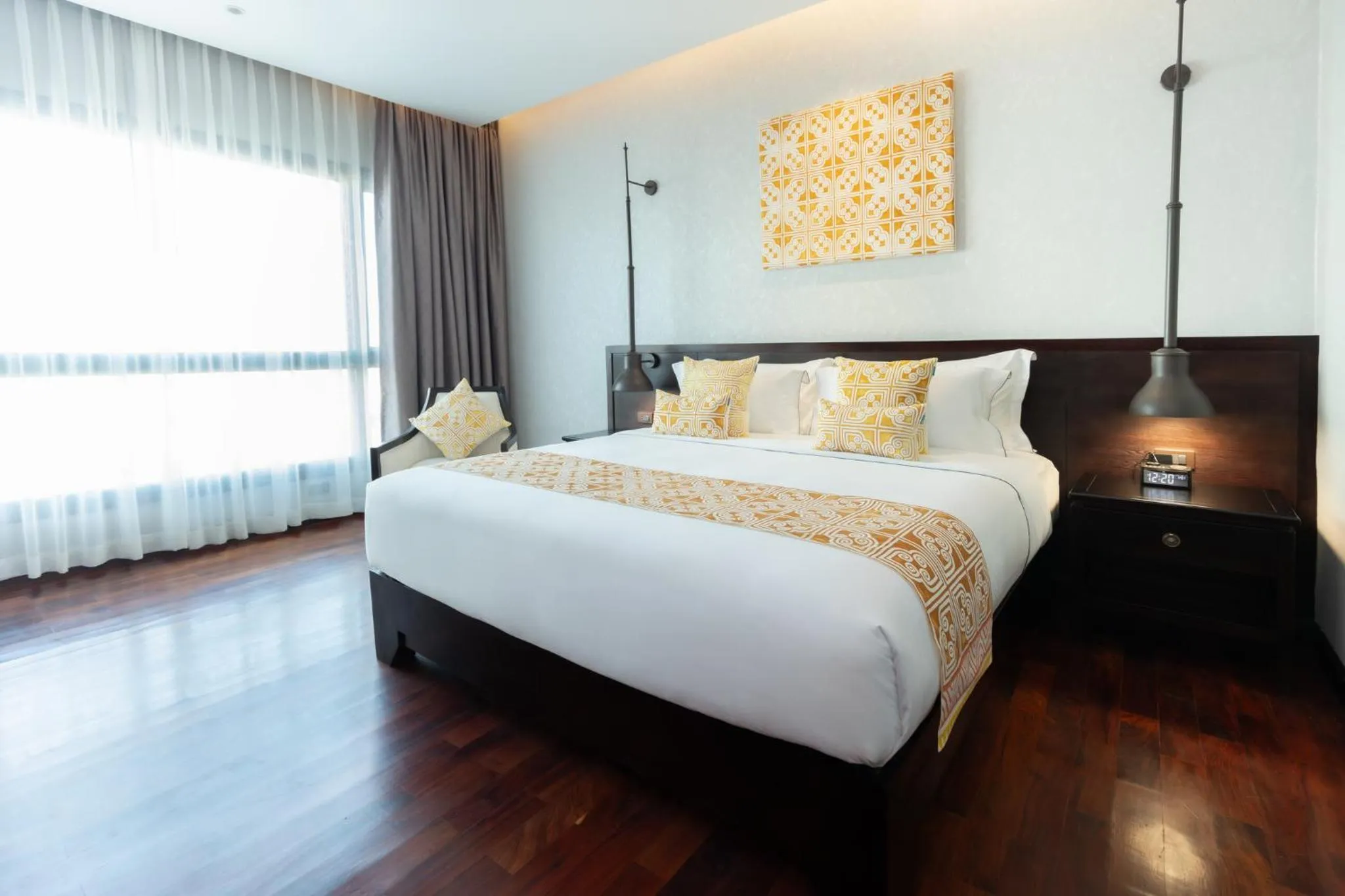 Bed in Mintra Hotel Vientiane